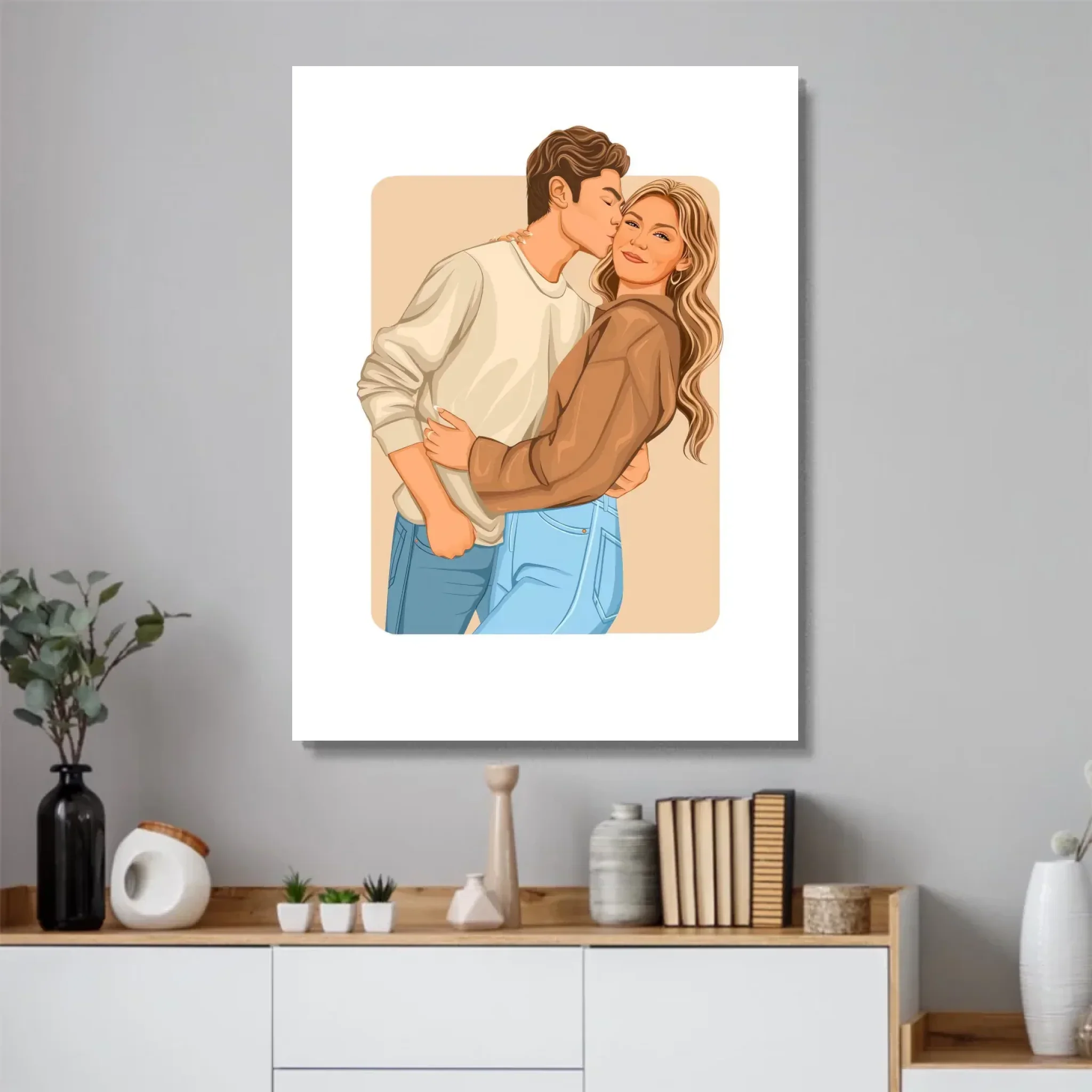 Poster personnalisé – Illustration romantique moderne - Image 4