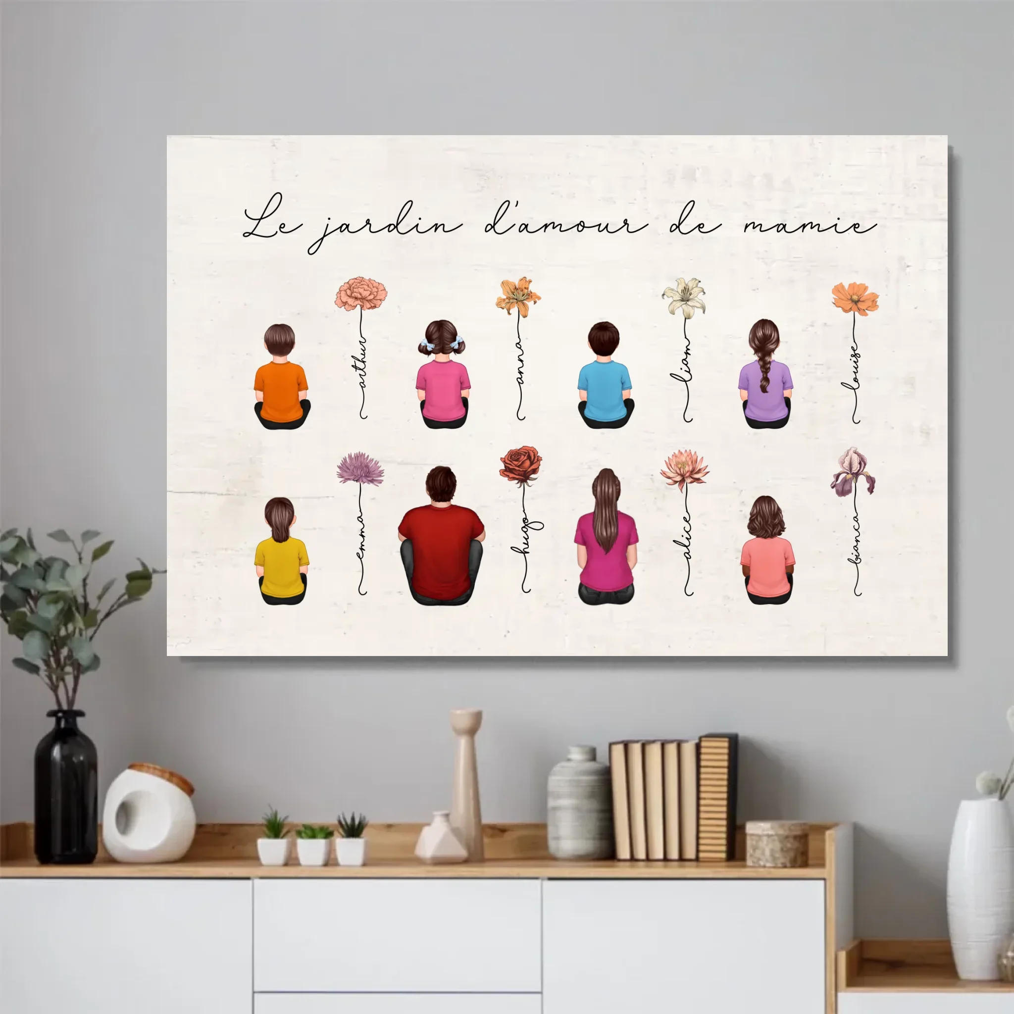 Poster personnalisé – Jardin vintage des fleurs de mois de naissance - Image 2