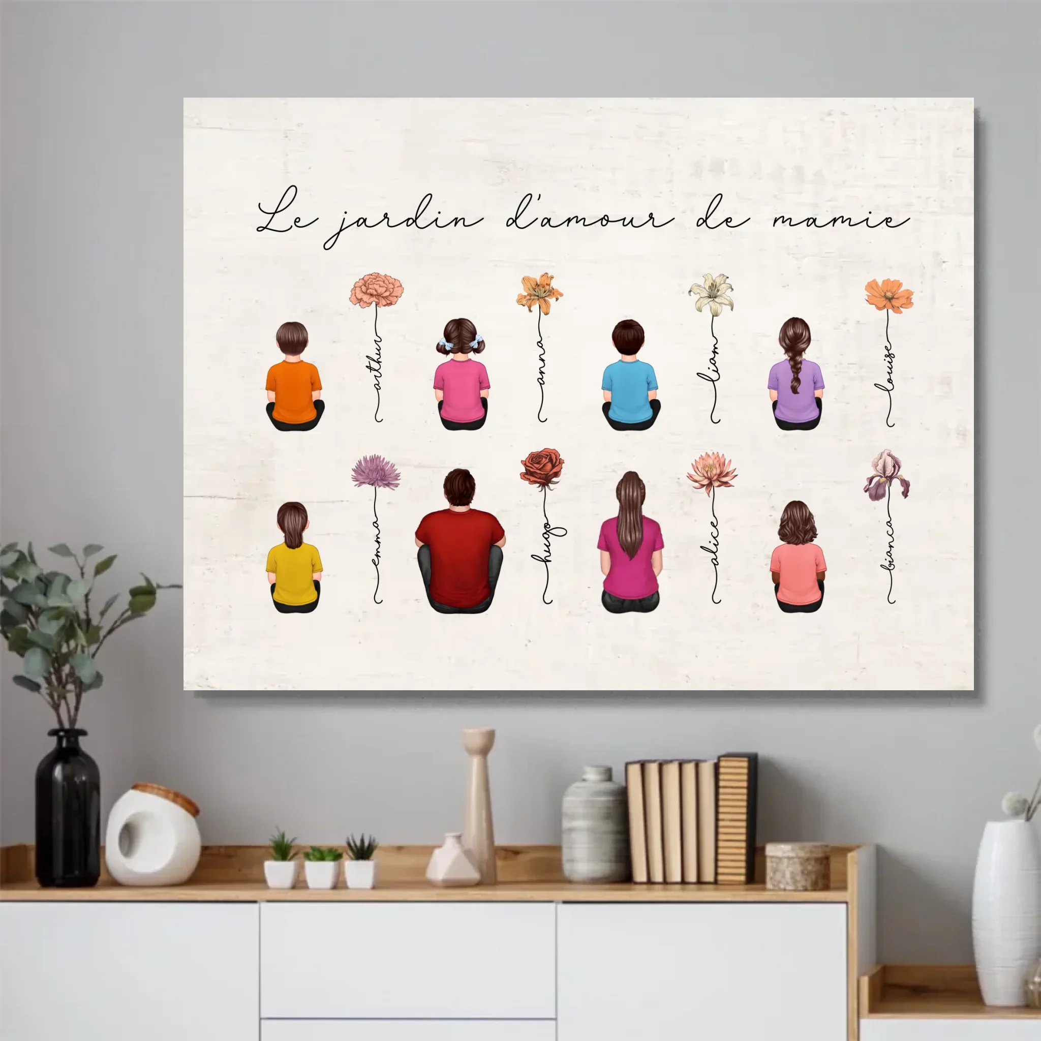 Poster personnalisé – Jardin vintage des fleurs de mois de naissance - Image 4