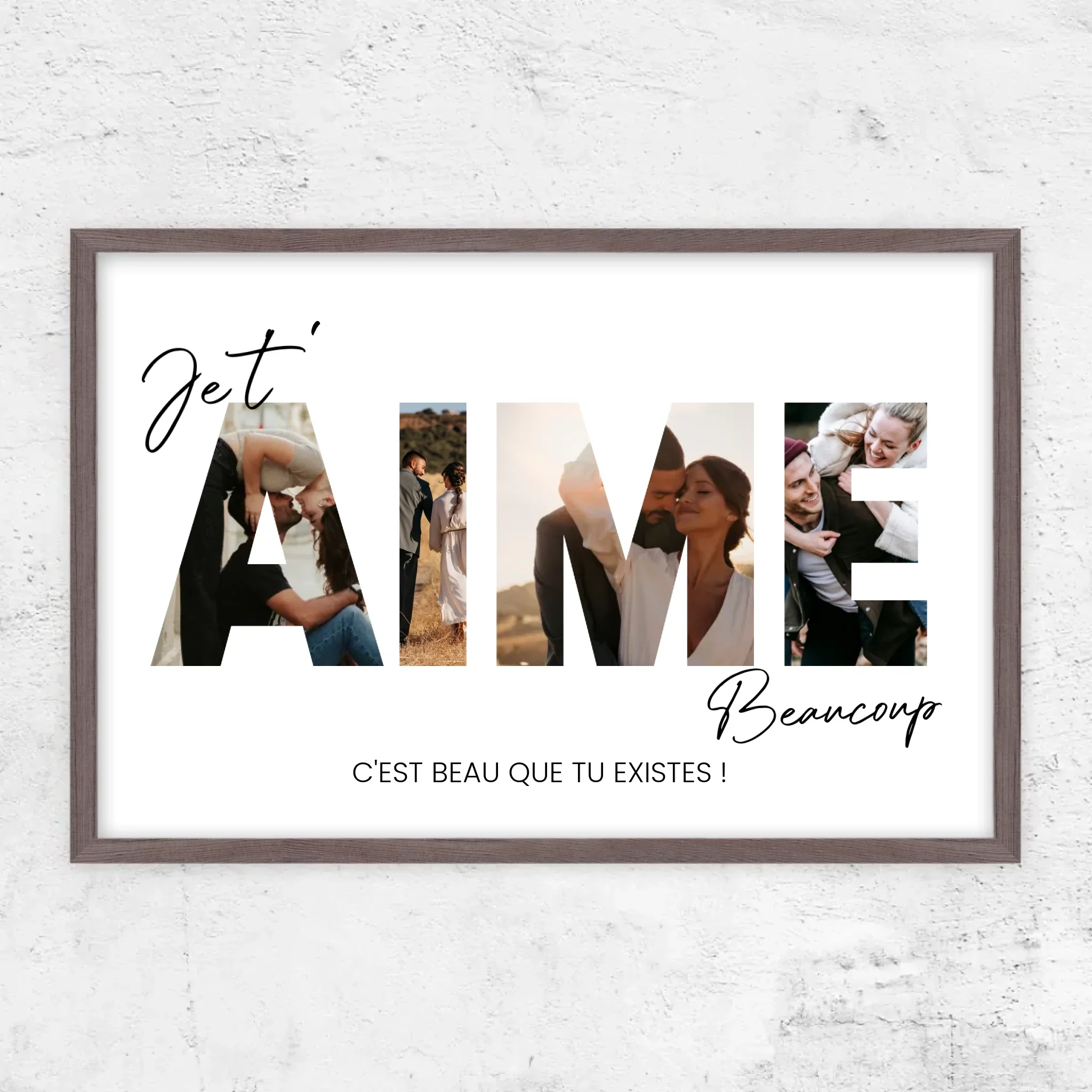 Poster personnalisé “Je t'aime - Avec photos” - Image 10