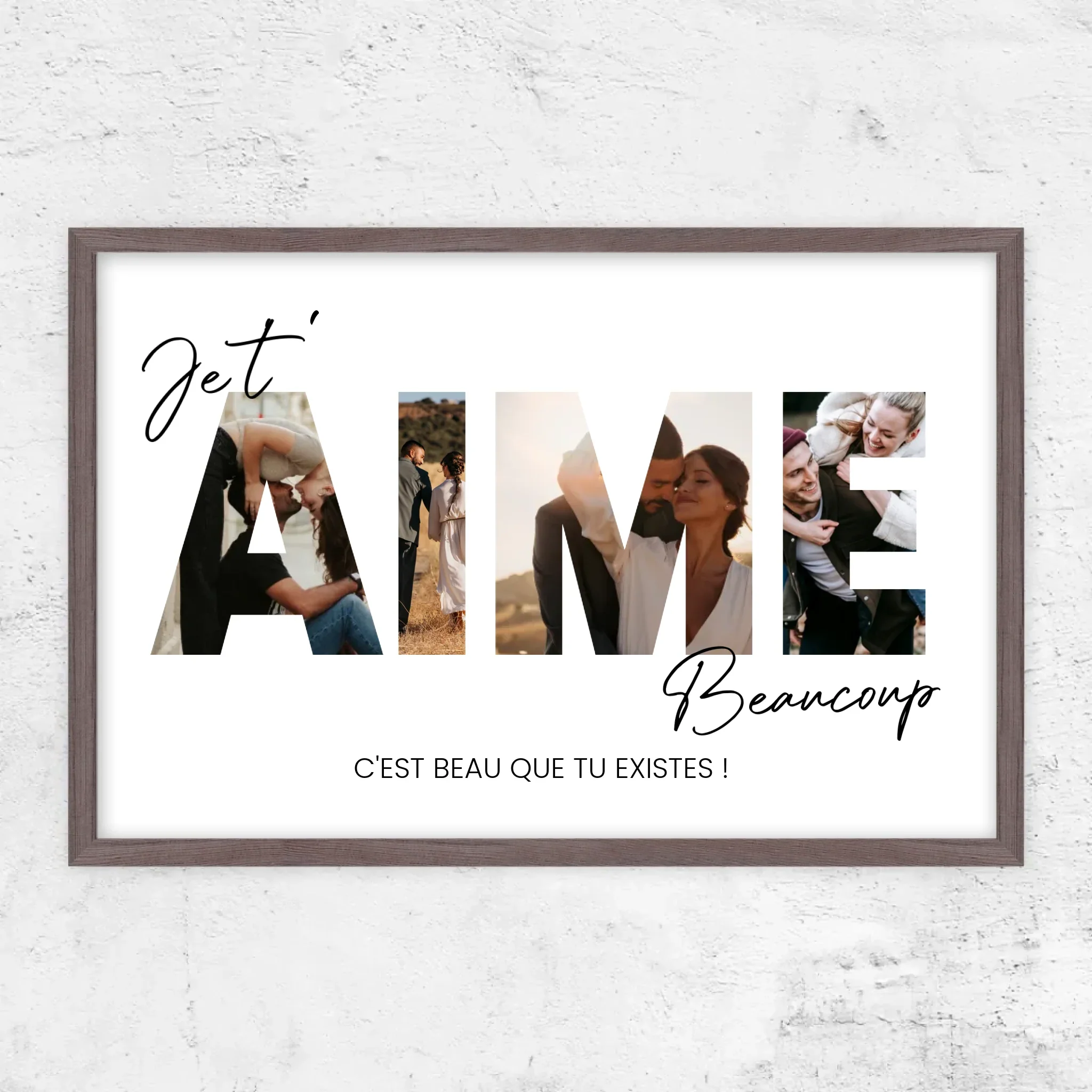 Poster personnalisé “Je t'aime - Avec photos” - Image 11