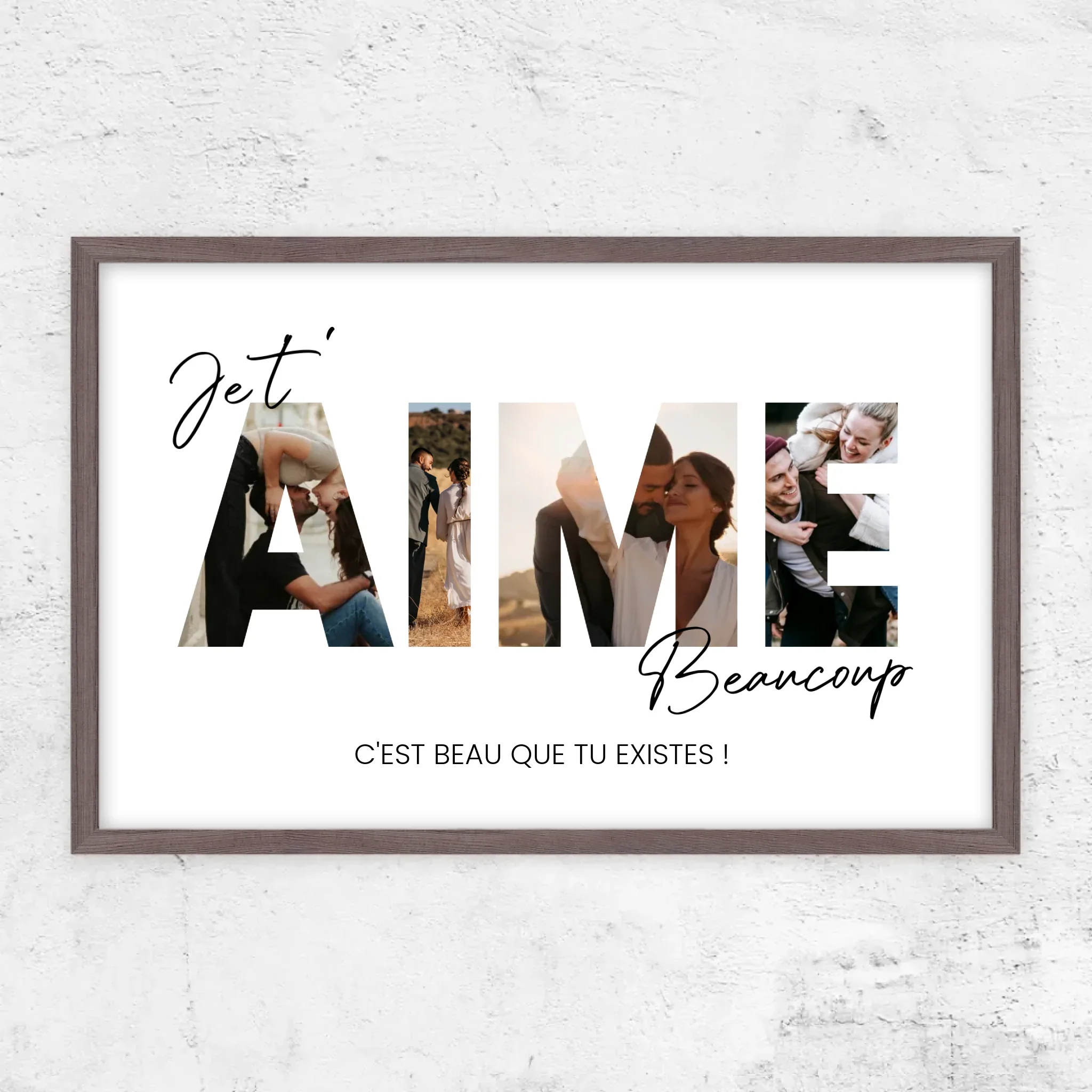 Poster personnalisé “Je t'aime - Avec photos” - Image 12