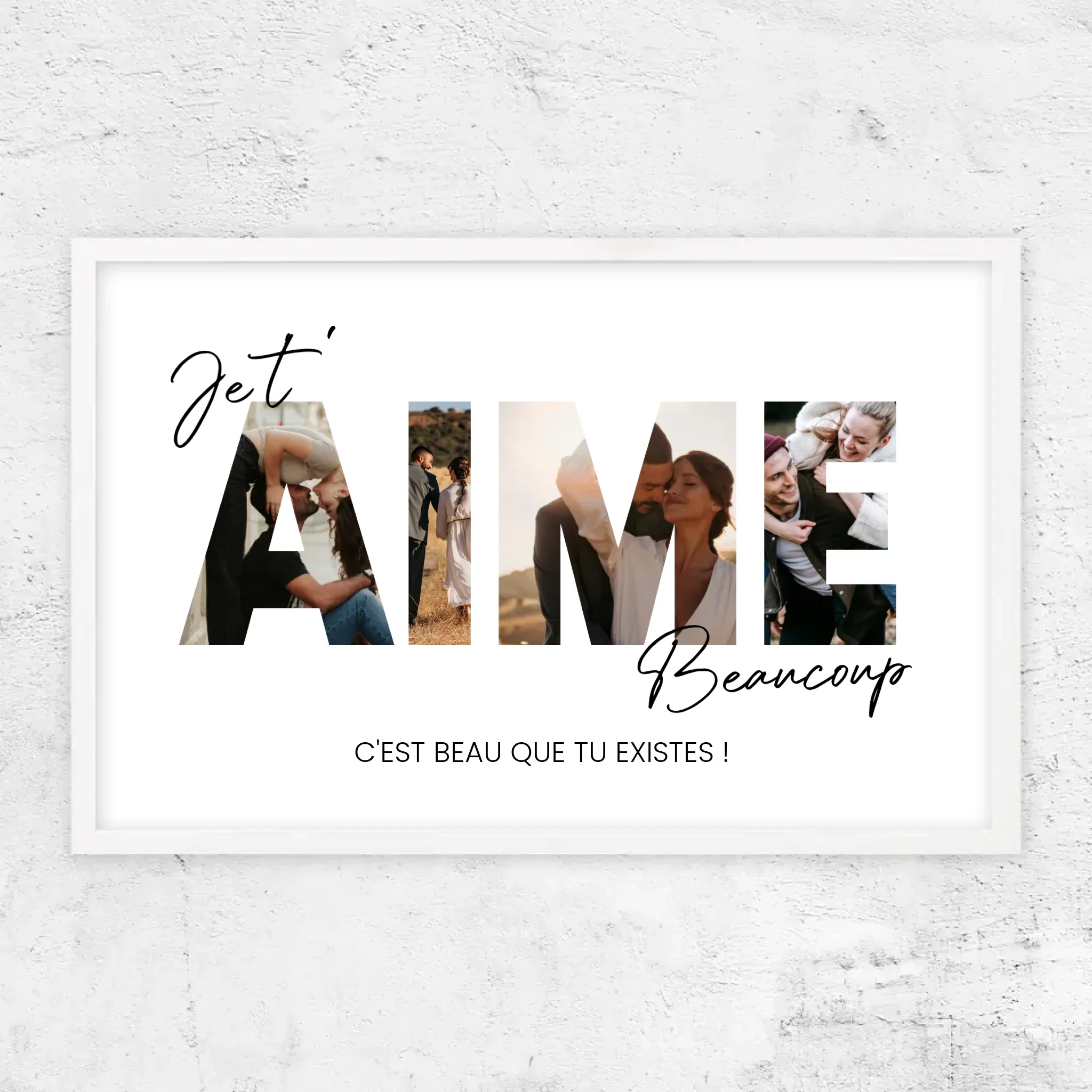 Poster personnalisé “Je t'aime - Avec photos” - Image 13