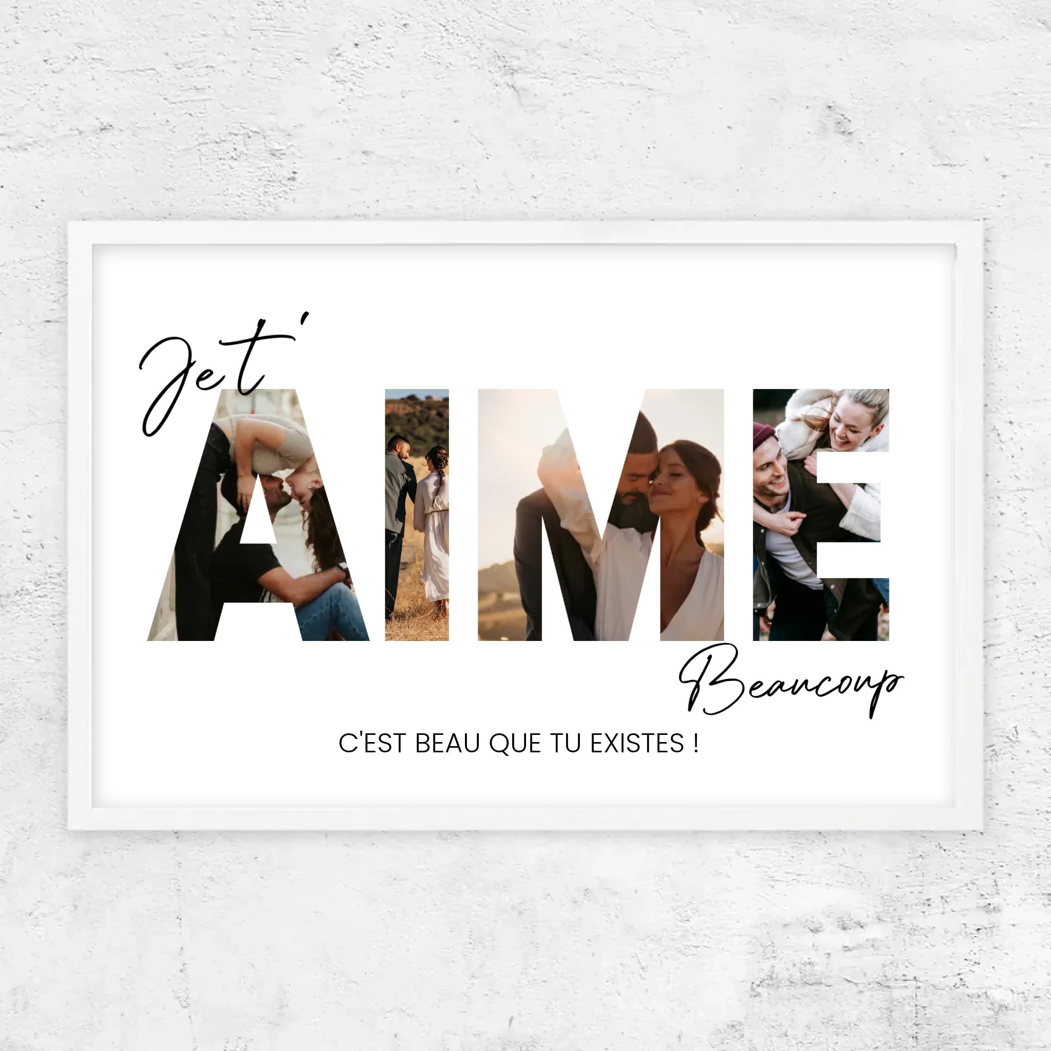 Poster personnalisé “Je t'aime - Avec photos” - Image 15