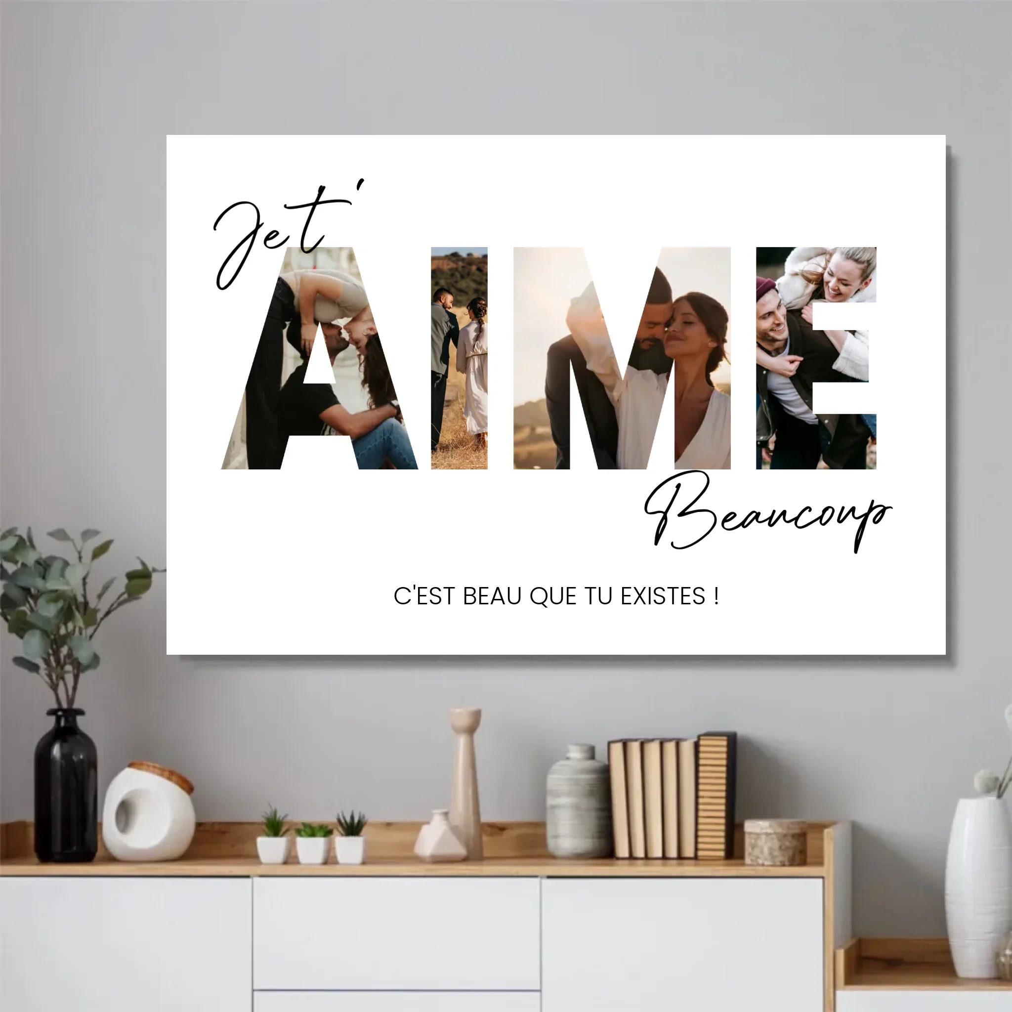 Poster personnalisé “Je t'aime - Avec photos” - Image 2