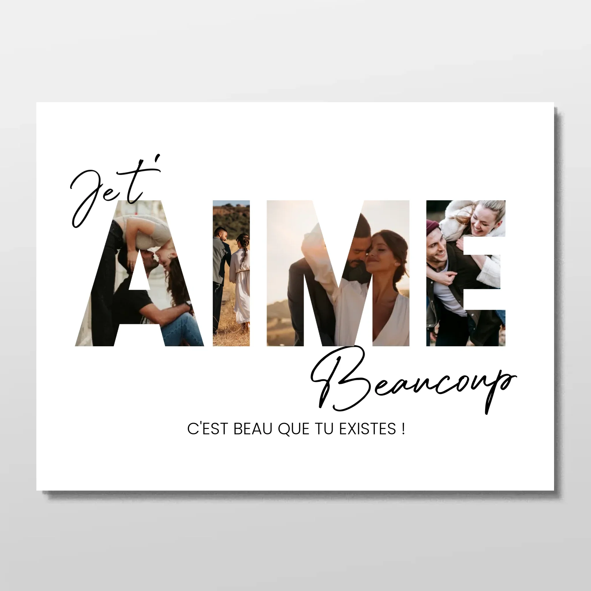 Poster personnalisé “Je t'aime - Avec photos” - Image 3