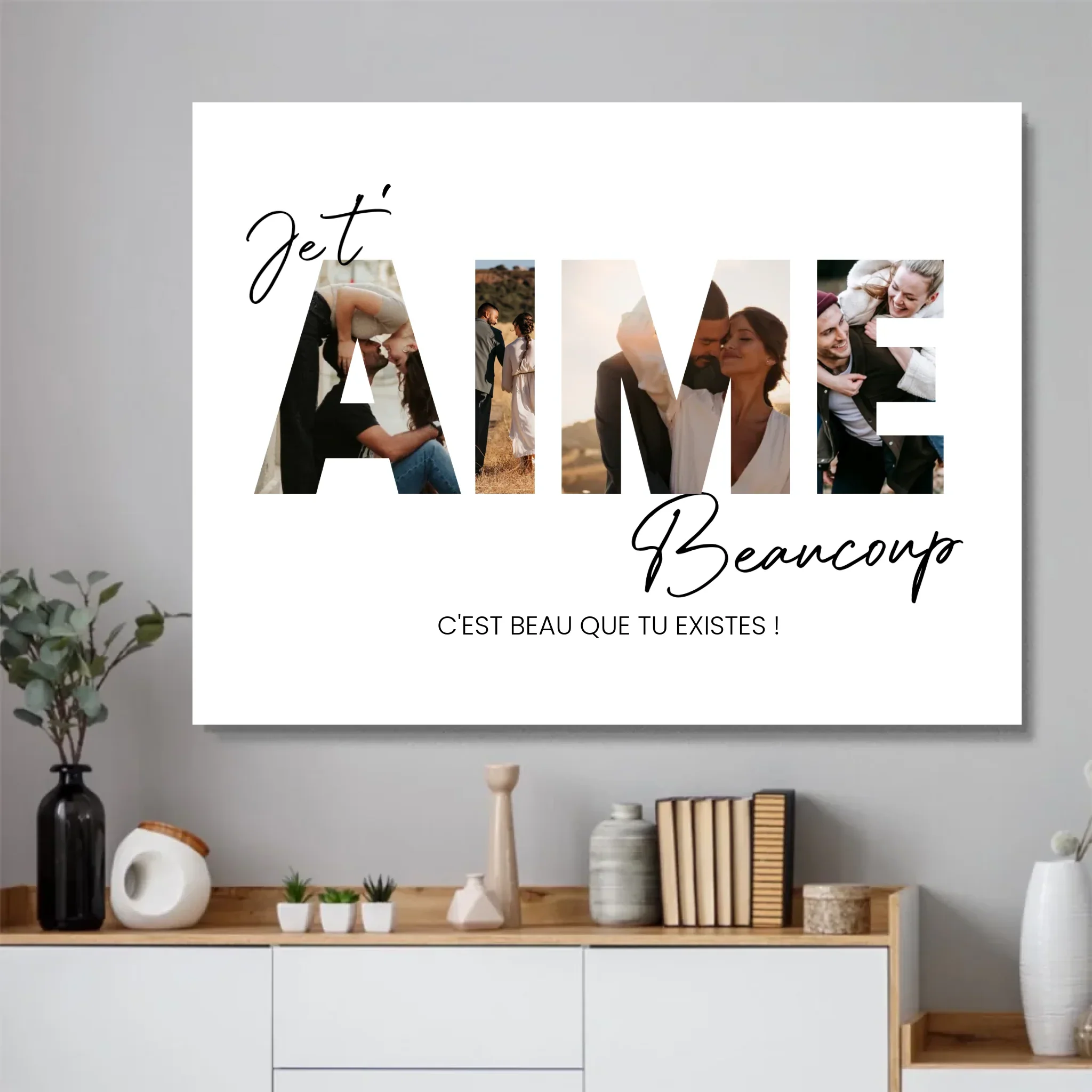 Poster personnalisé “Je t'aime - Avec photos” - Image 4