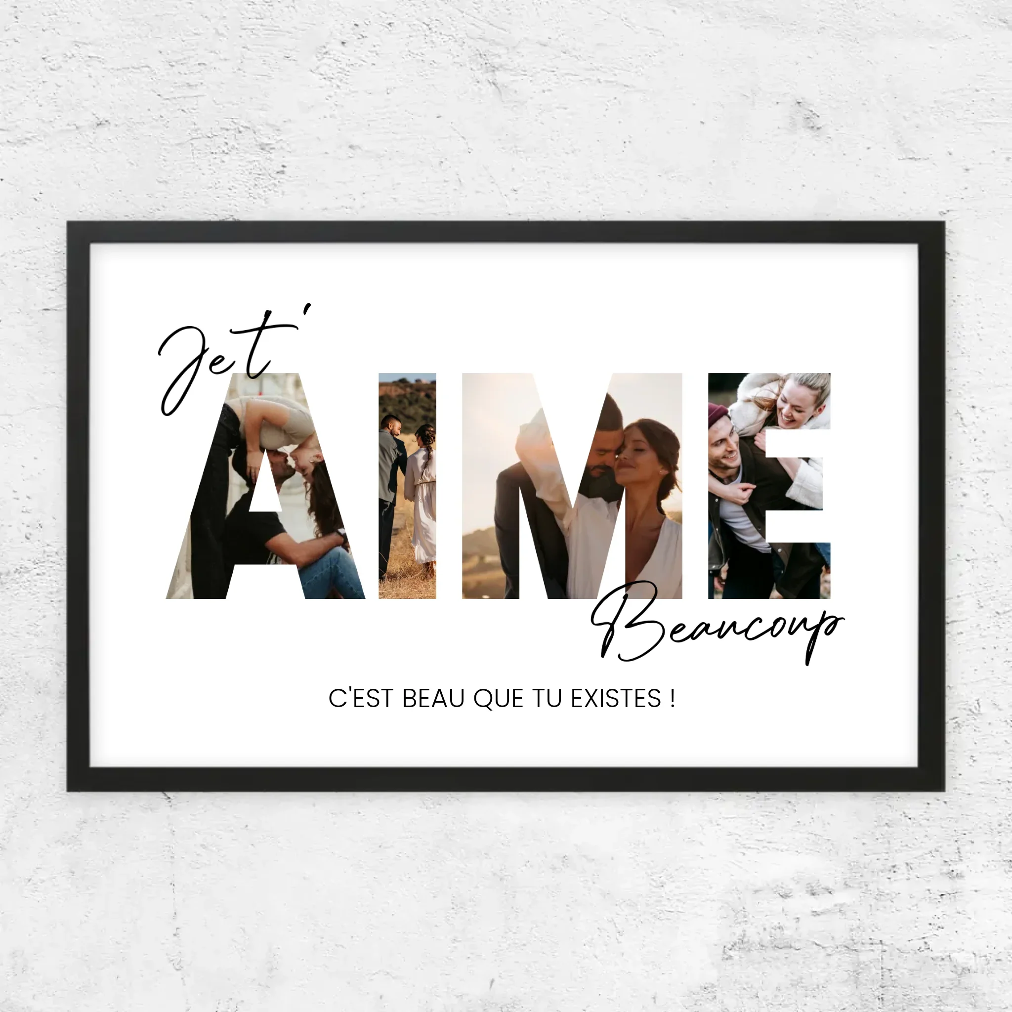 Poster personnalisé “Je t'aime - Avec photos” - Image 5