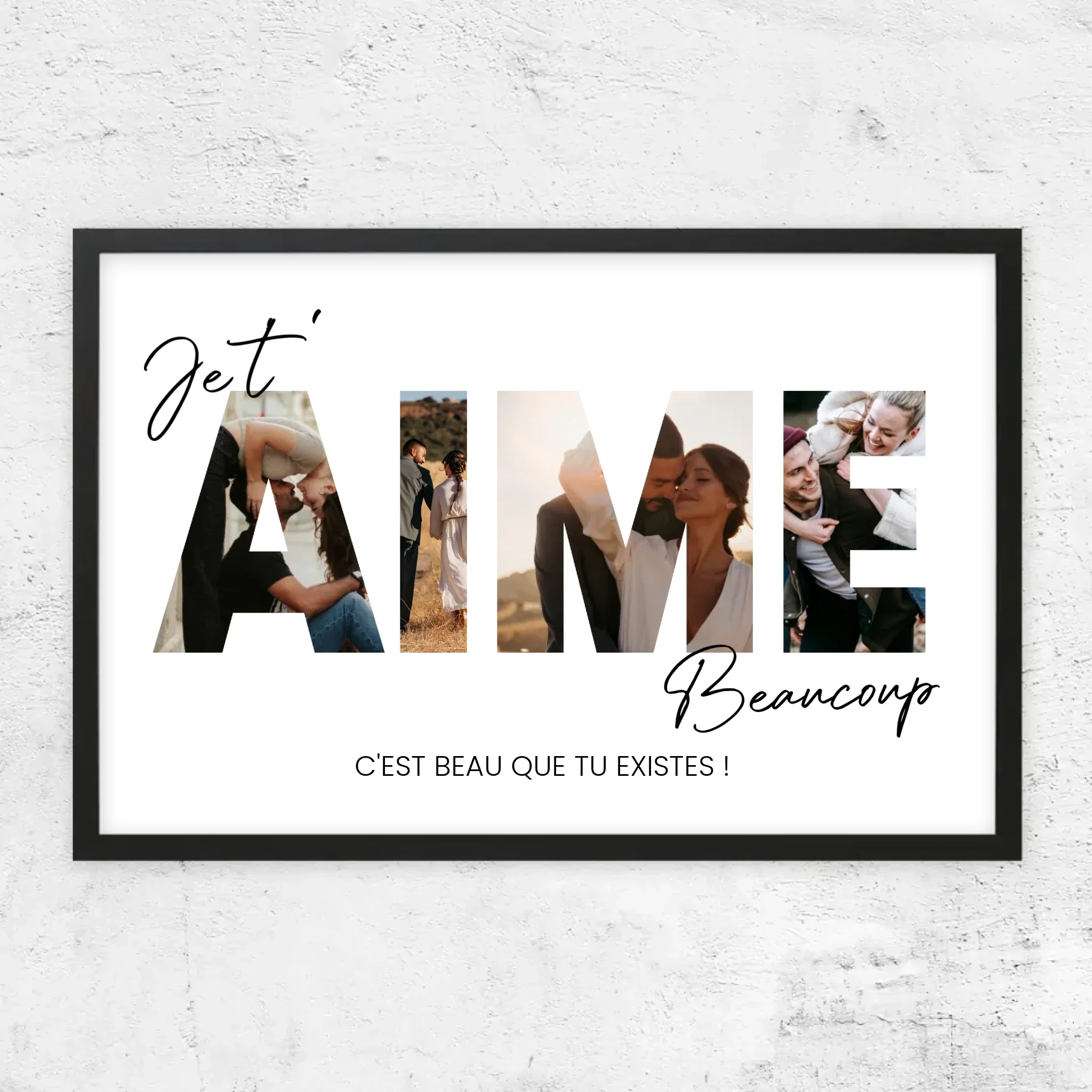 Poster personnalisé “Je t'aime - Avec photos” - Image 6