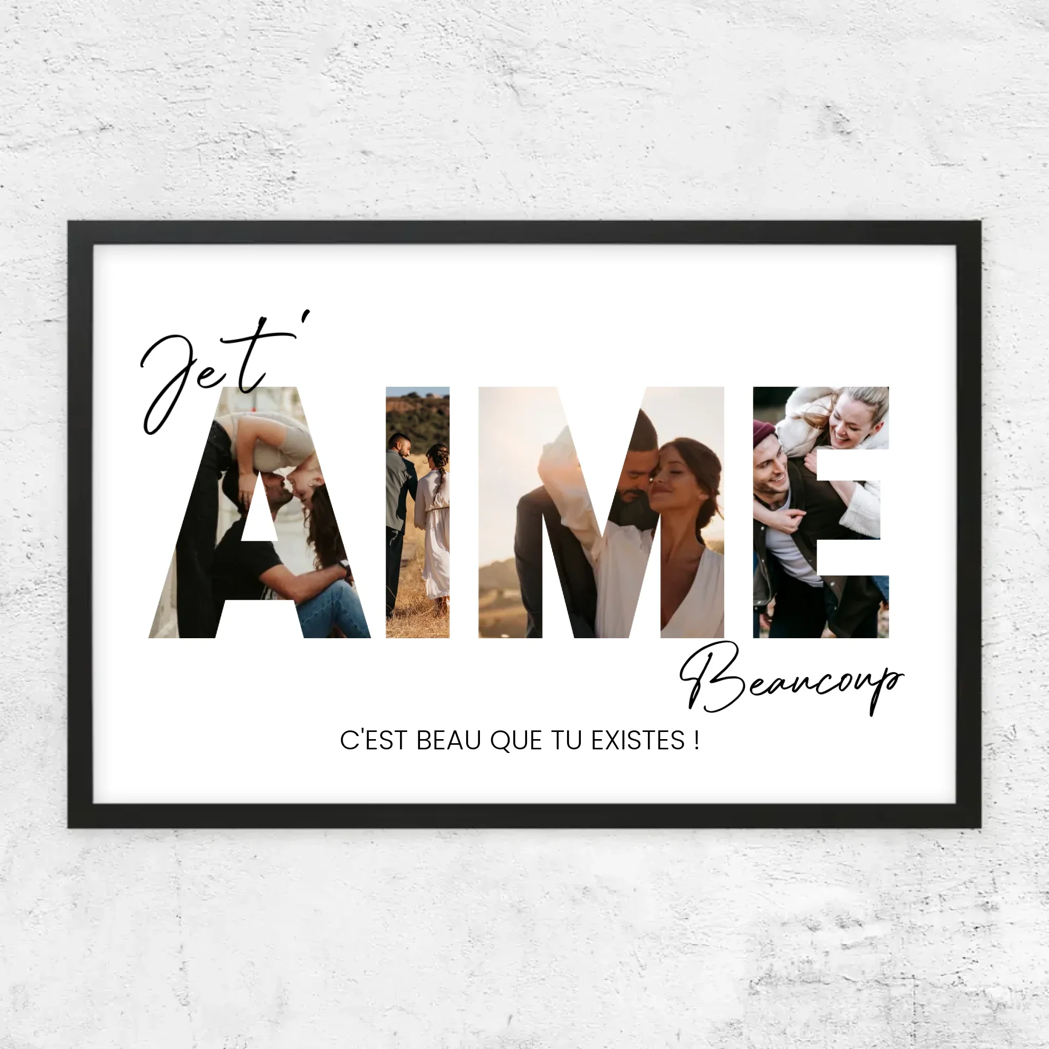 Poster personnalisé “Je t'aime - Avec photos” - Image 7