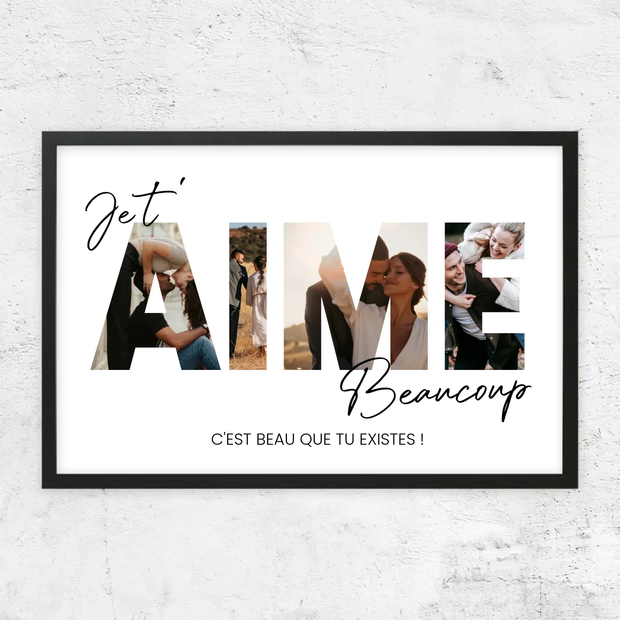 Poster personnalisé “Je t'aime - Avec photos” - Image 8