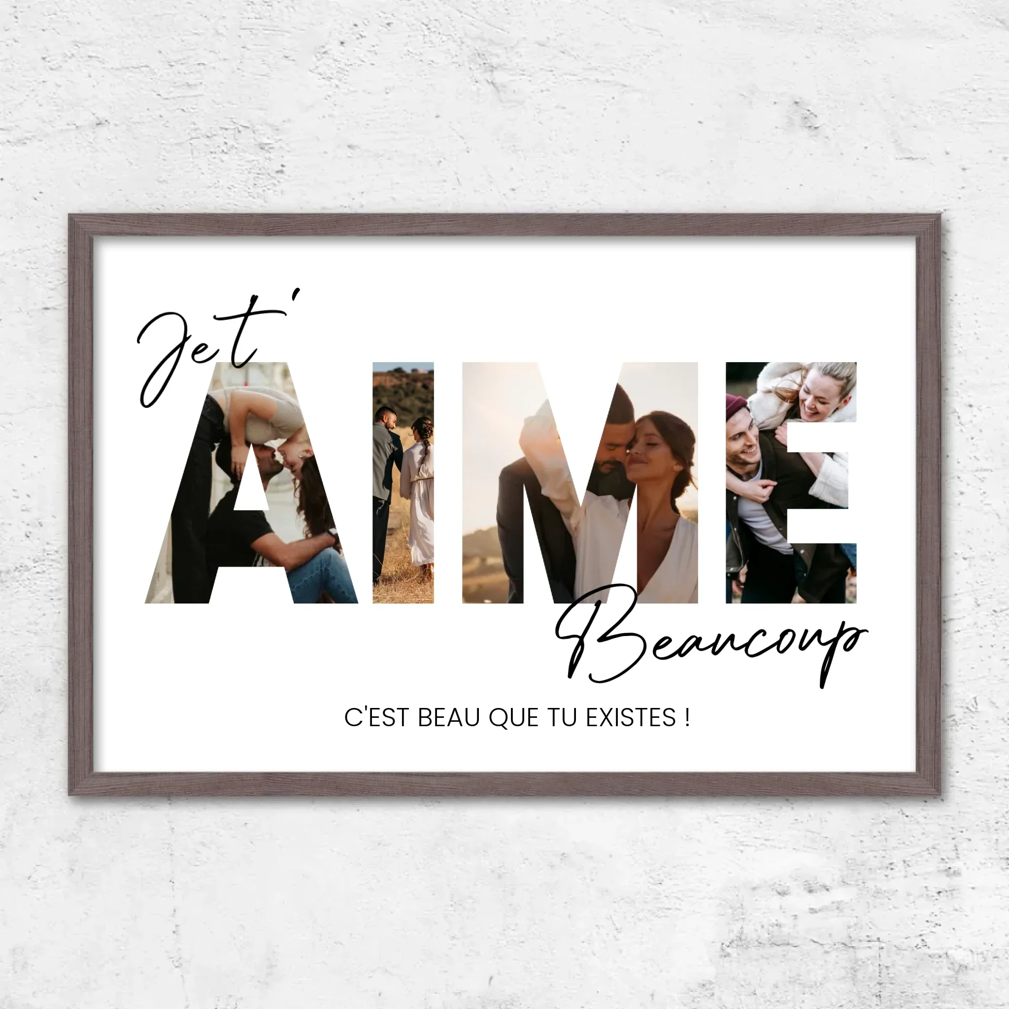 Poster personnalisé “Je t'aime - Avec photos” - Image 9