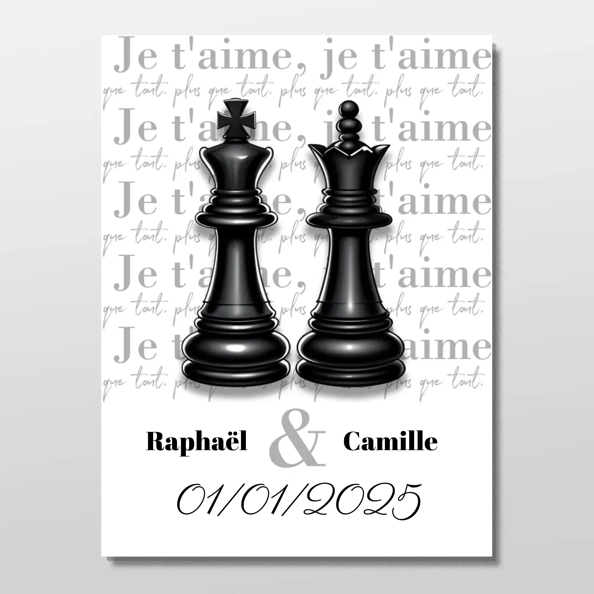 Poster personnalisé “La Dame et le Roi” - Image 3