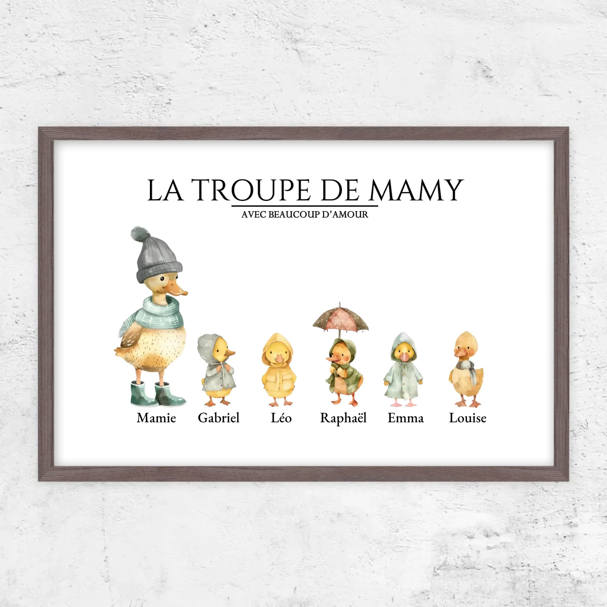 Poster personnalisé – Le troupeau de Mamie avec des flaques d’amour - Image 11
