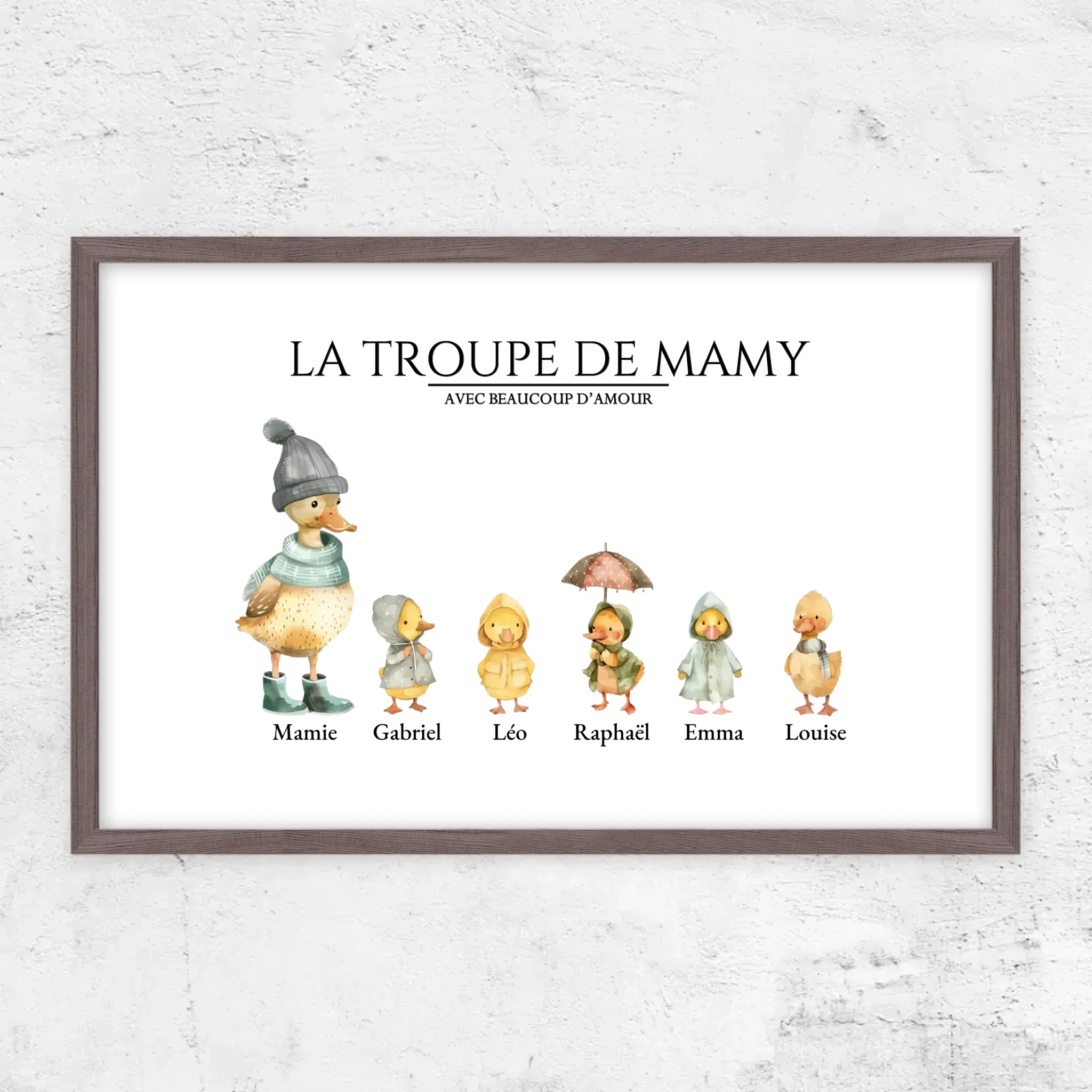 Poster personnalisé – Le troupeau de Mamie avec des flaques d’amour - Image 12