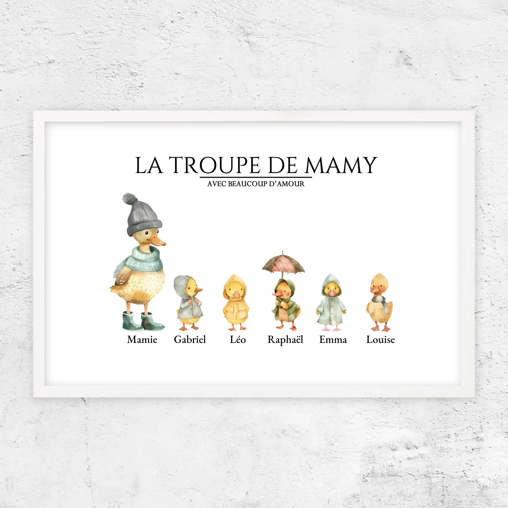 Poster personnalisé – Le troupeau de Mamie avec des flaques d’amour - Image 13