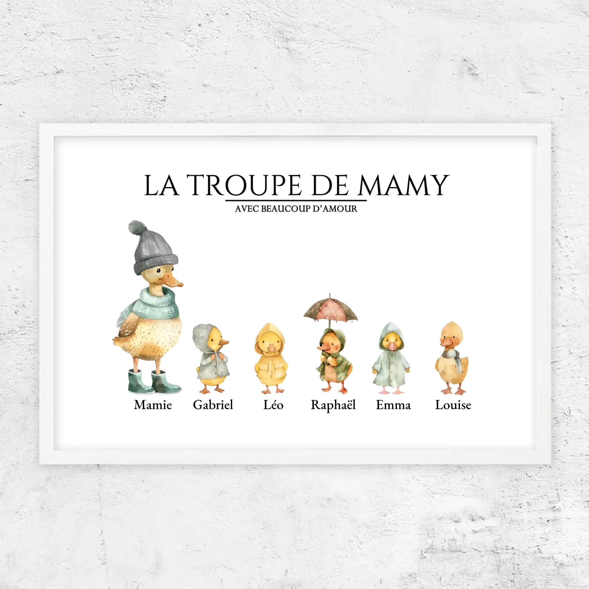 Poster personnalisé – Le troupeau de Mamie avec des flaques d’amour - Image 14
