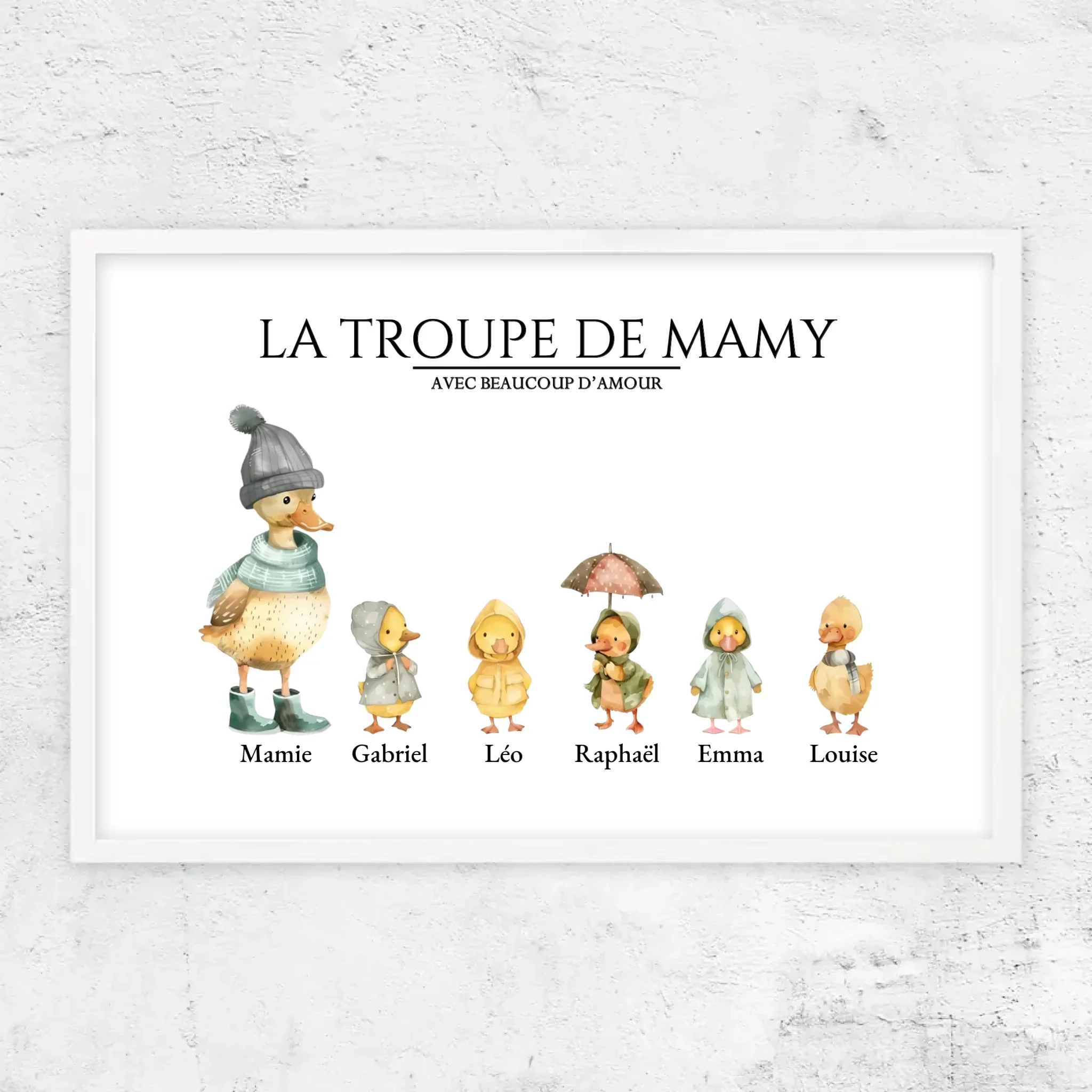 Poster personnalisé – Le troupeau de Mamie avec des flaques d’amour - Image 15