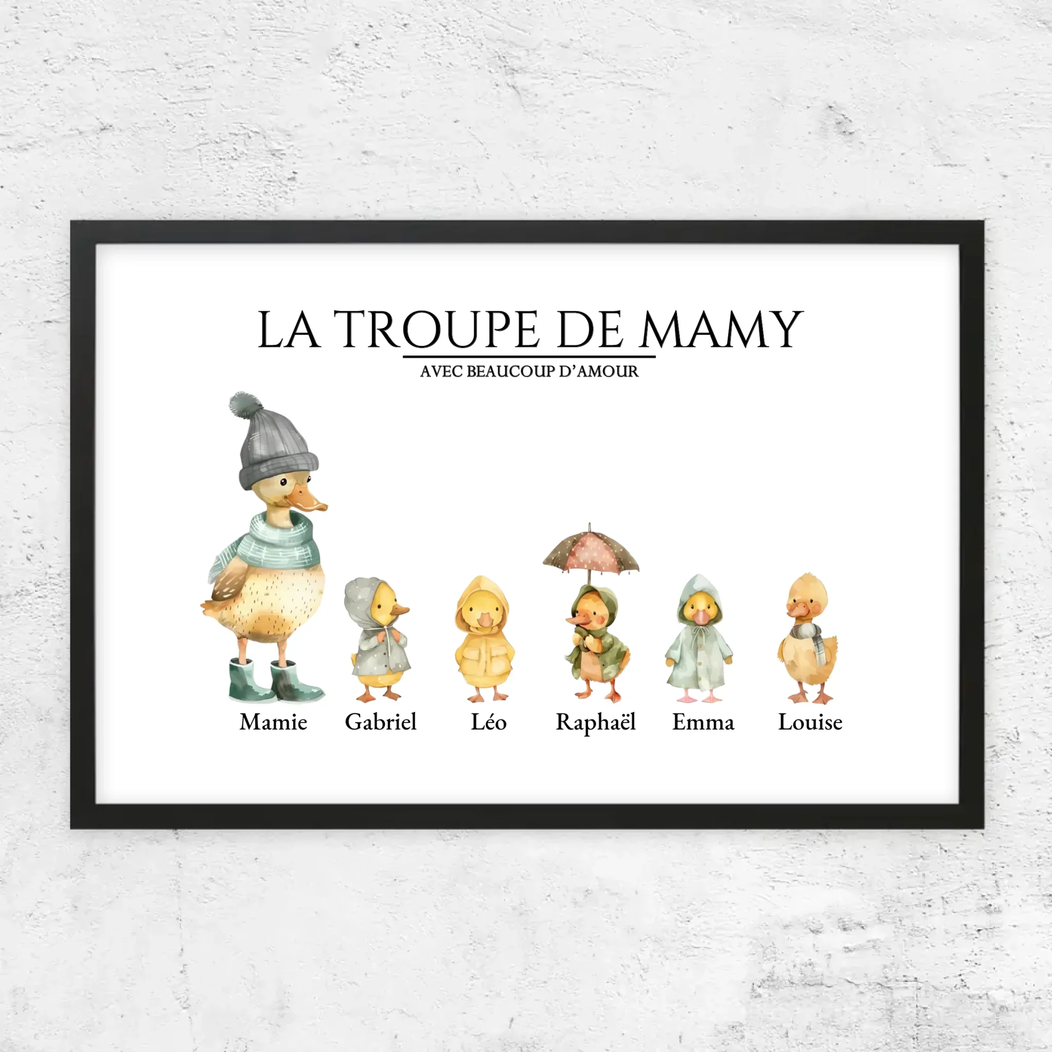 Poster personnalisé – Le troupeau de Mamie avec des flaques d’amour - Image 6