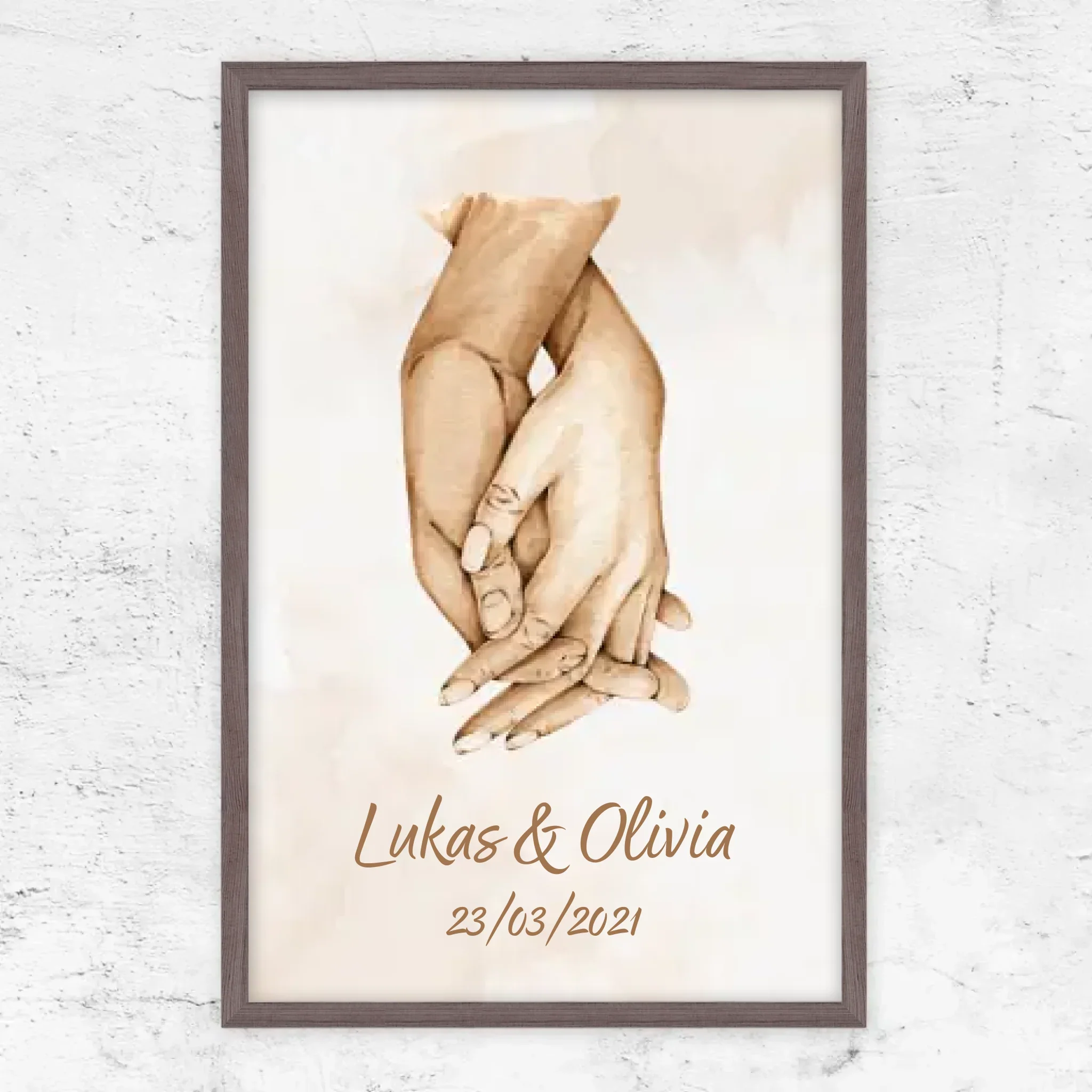 Poster personnalisé “Main dans la main” - Image 11