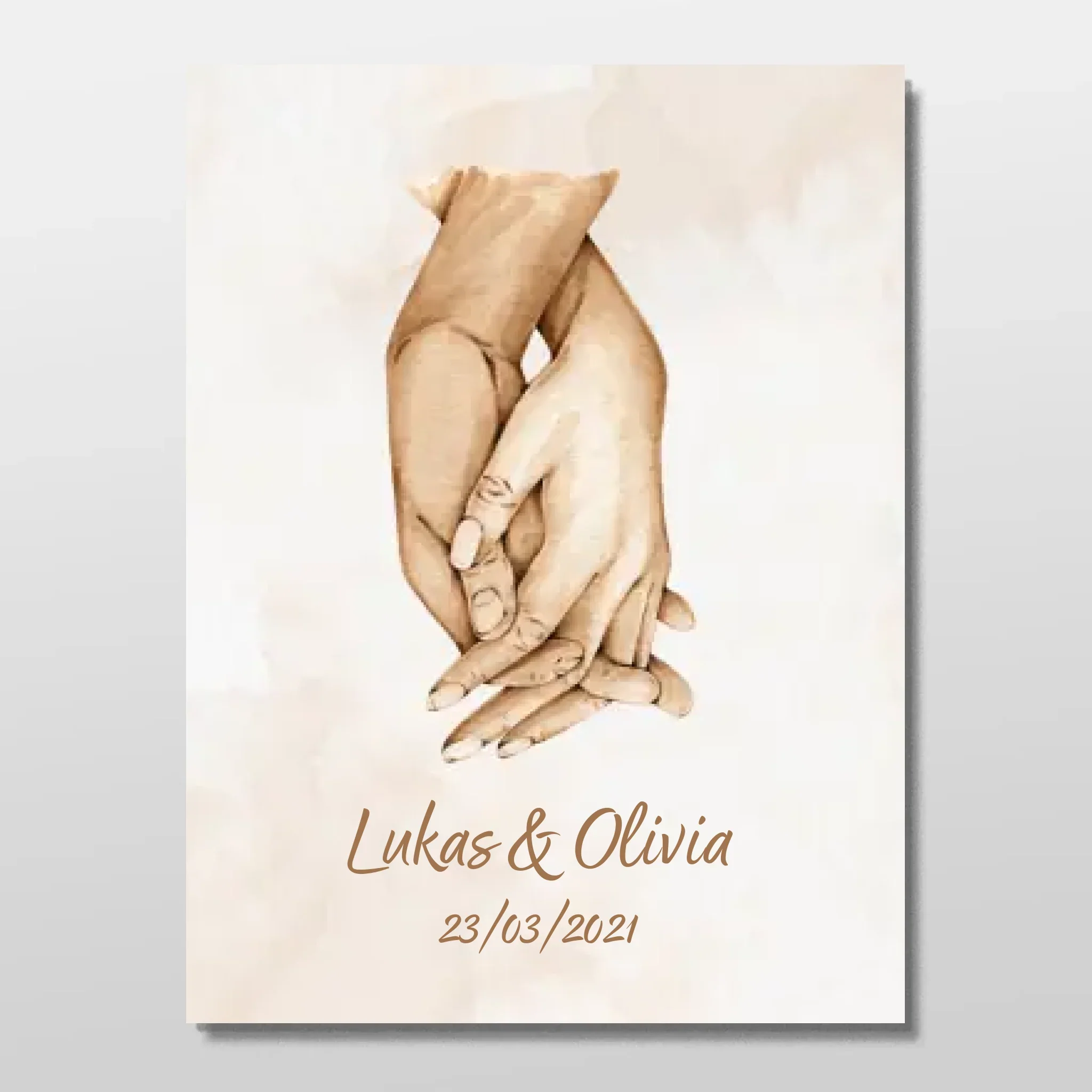 Poster personnalisé “Main dans la main” - Image 3