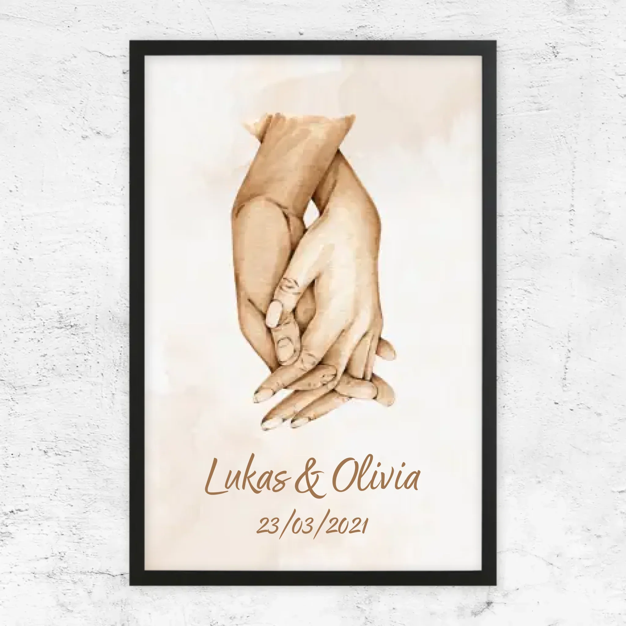 Poster personnalisé “Main dans la main” - Image 8