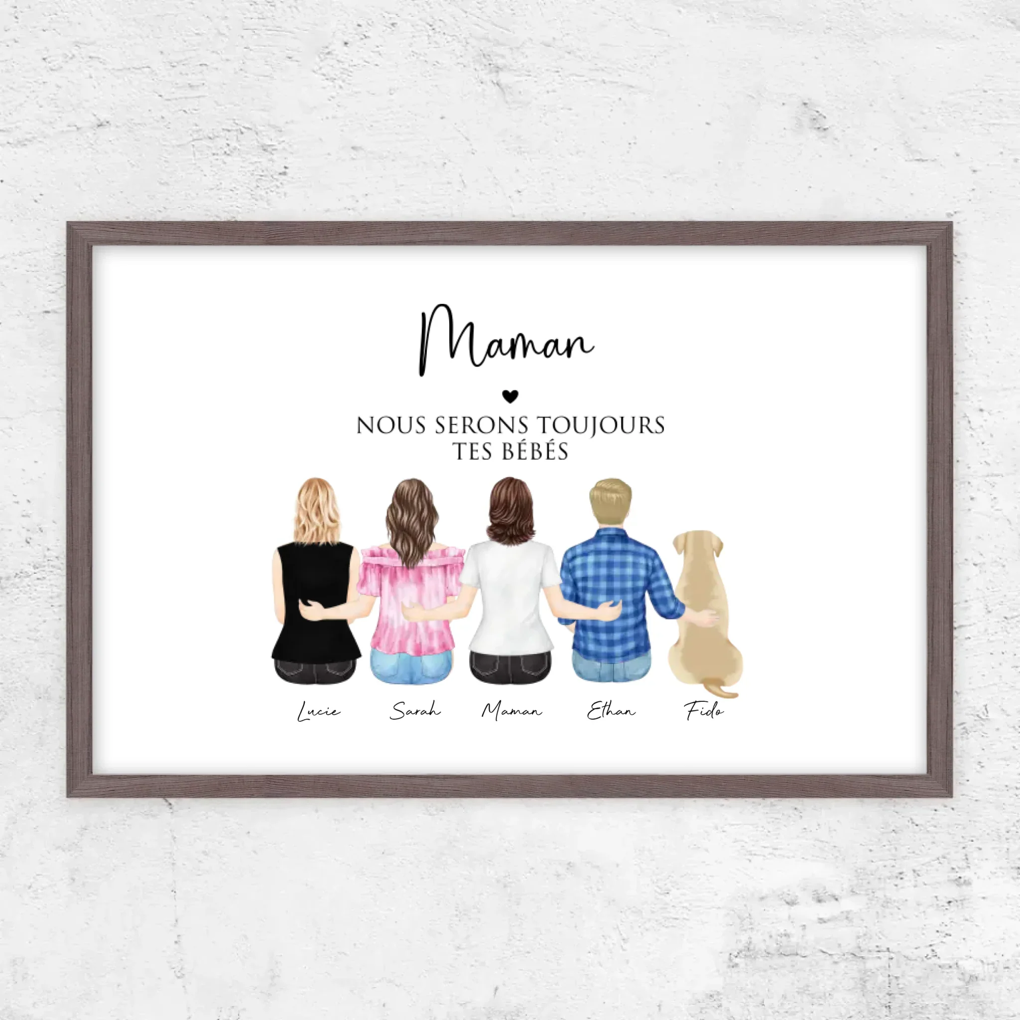 Poster personnalisé – Maman et ses enfants - Image 11