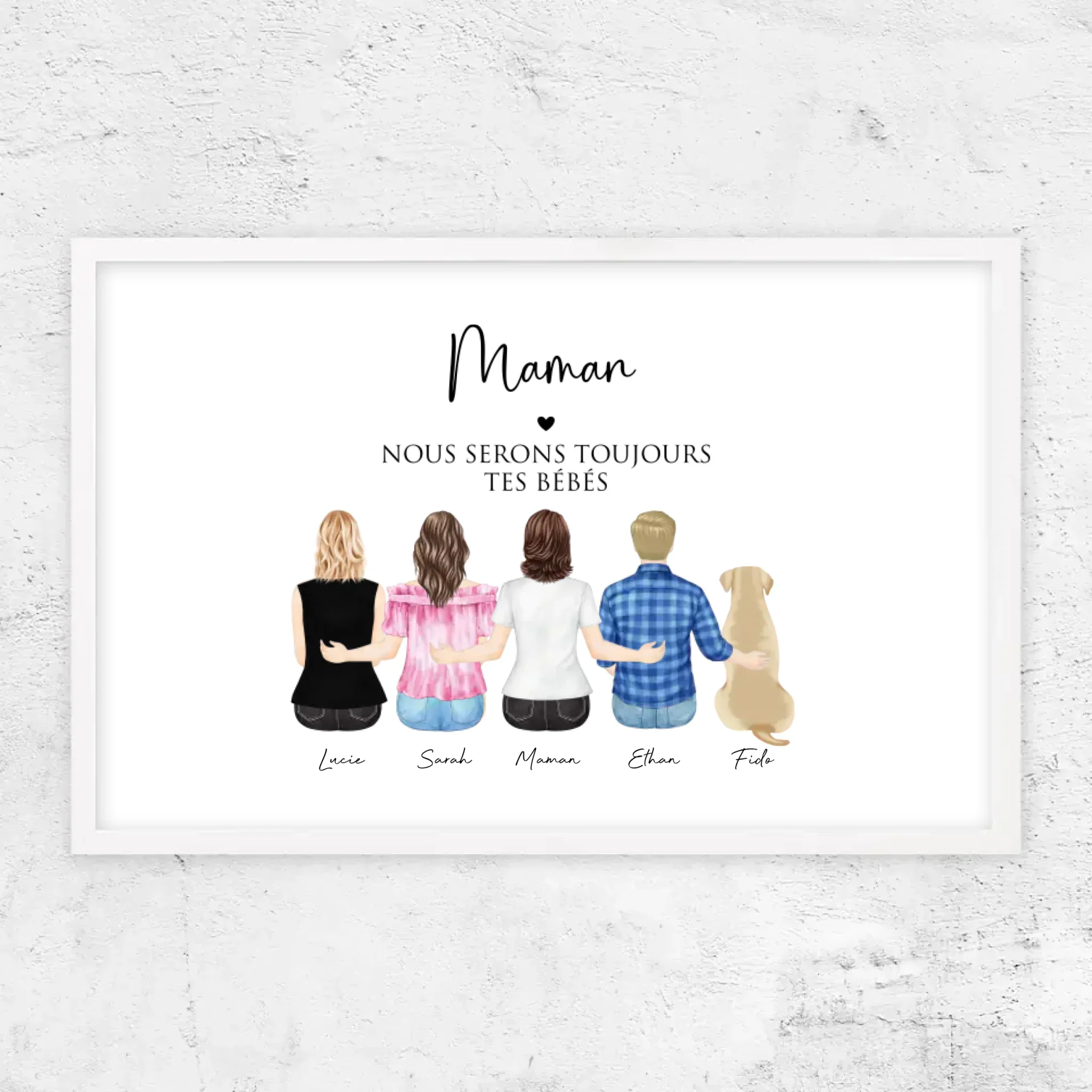 Poster personnalisé – Maman et ses enfants - Image 12