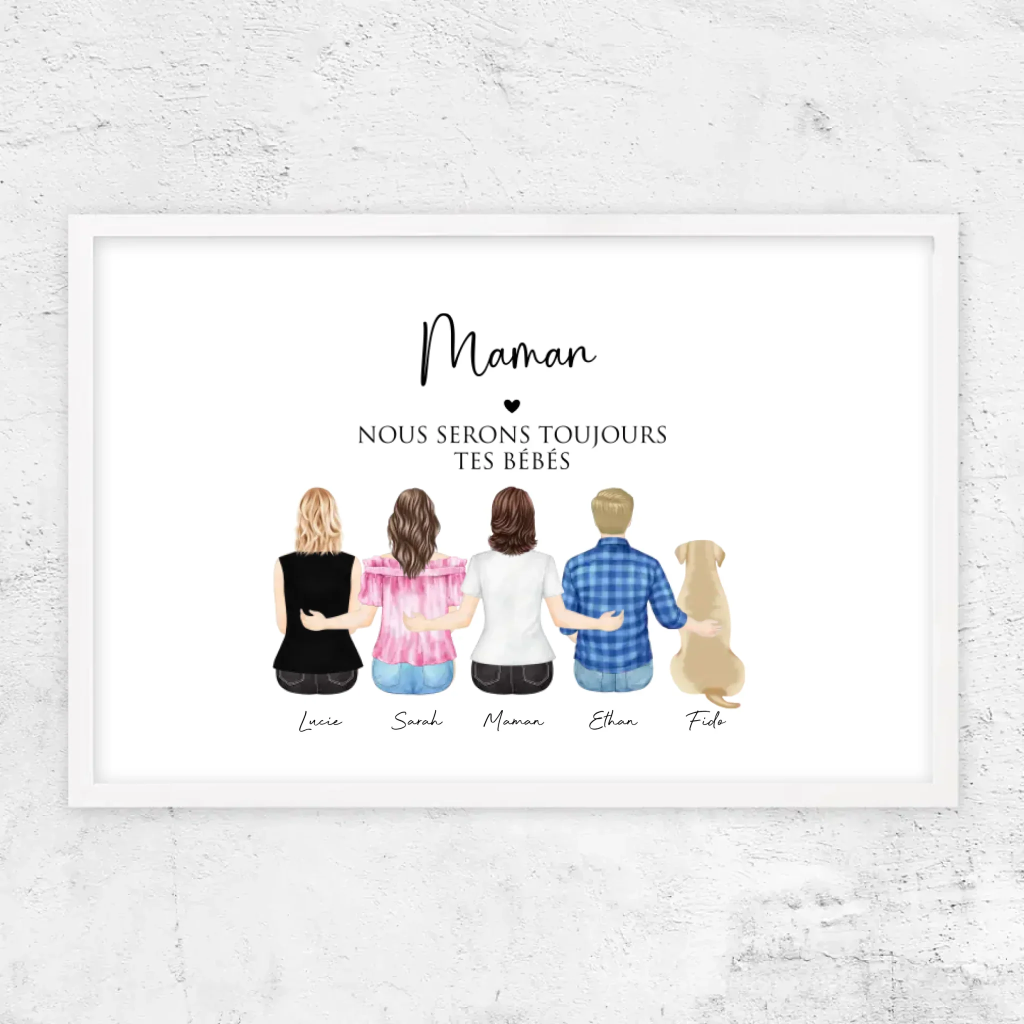 Poster personnalisé – Maman et ses enfants - Image 13