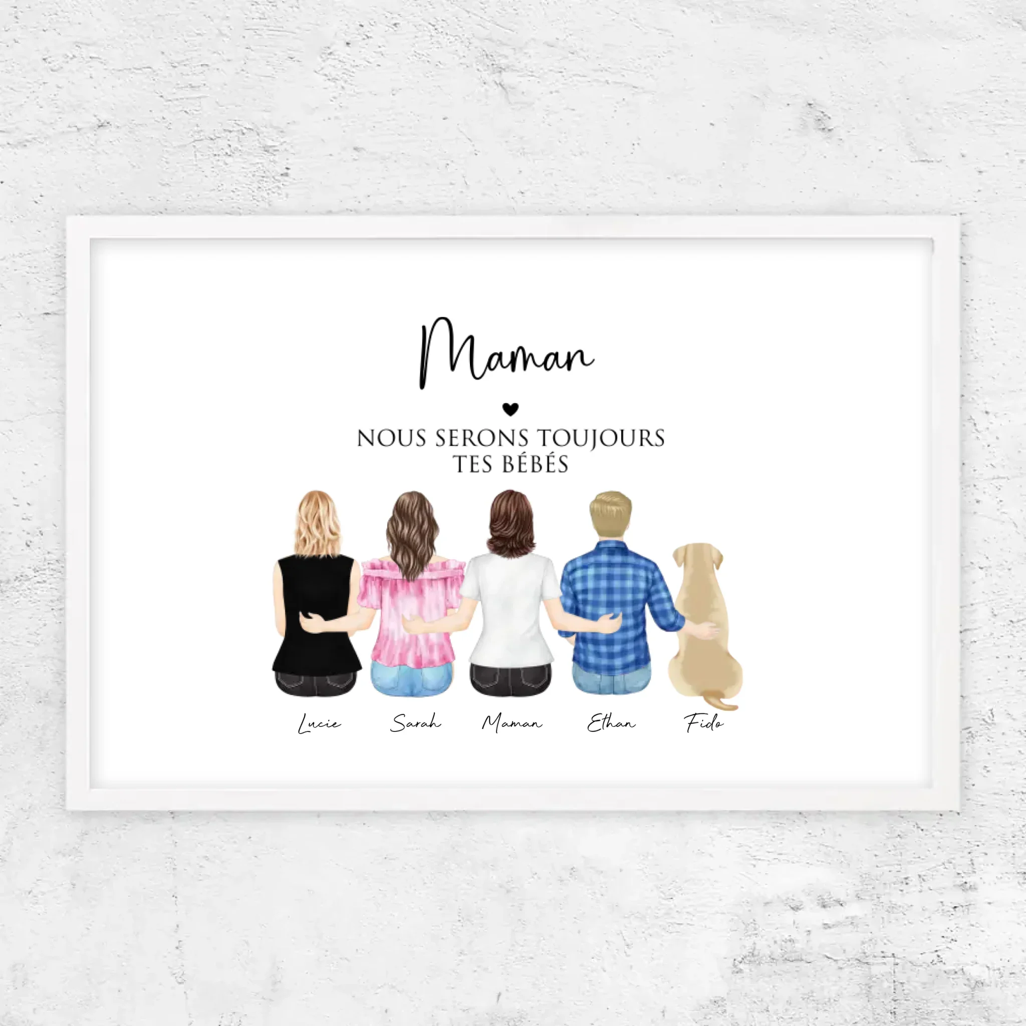 Poster personnalisé – Maman et ses enfants - Image 14