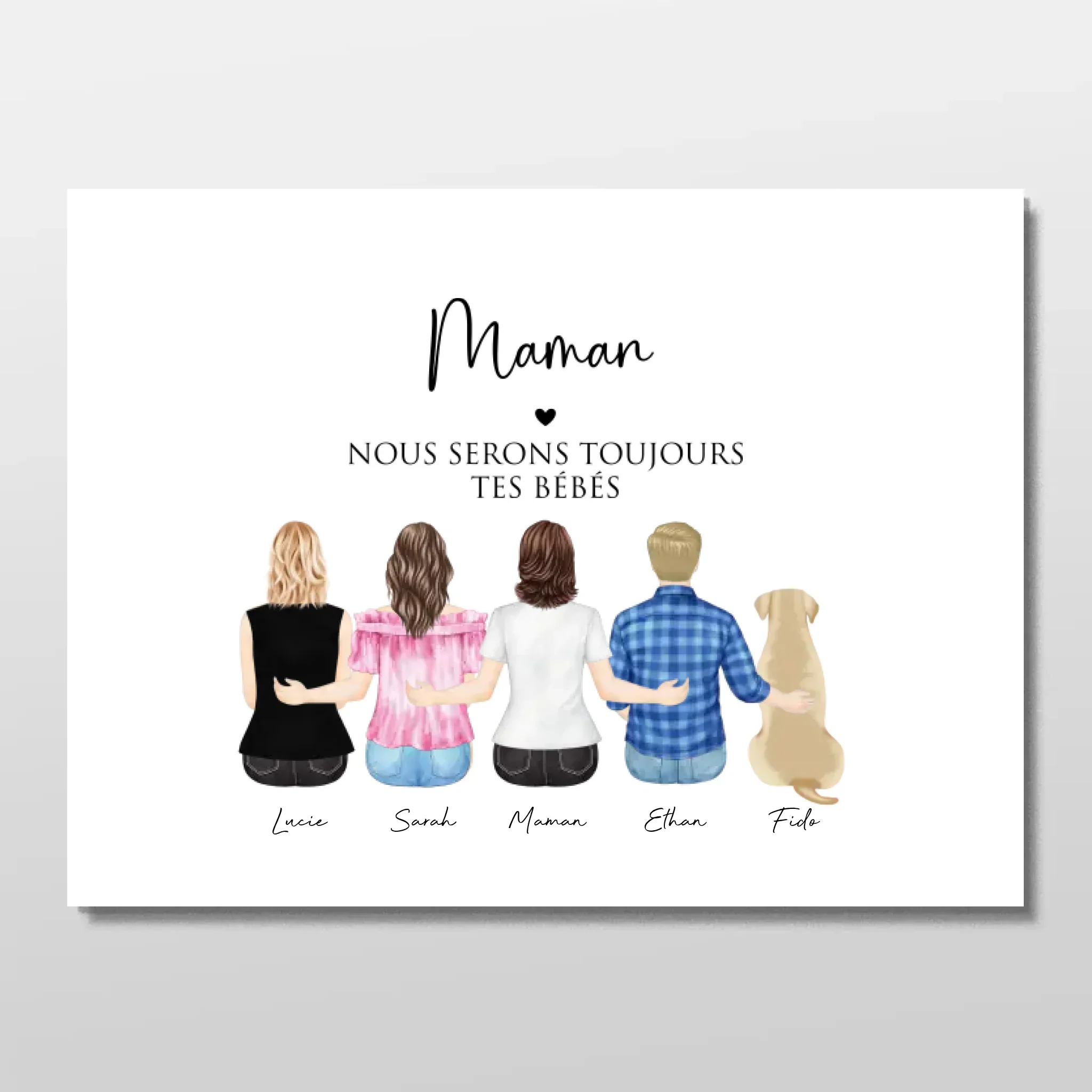 Poster personnalisé – Maman et ses enfants - Image 3