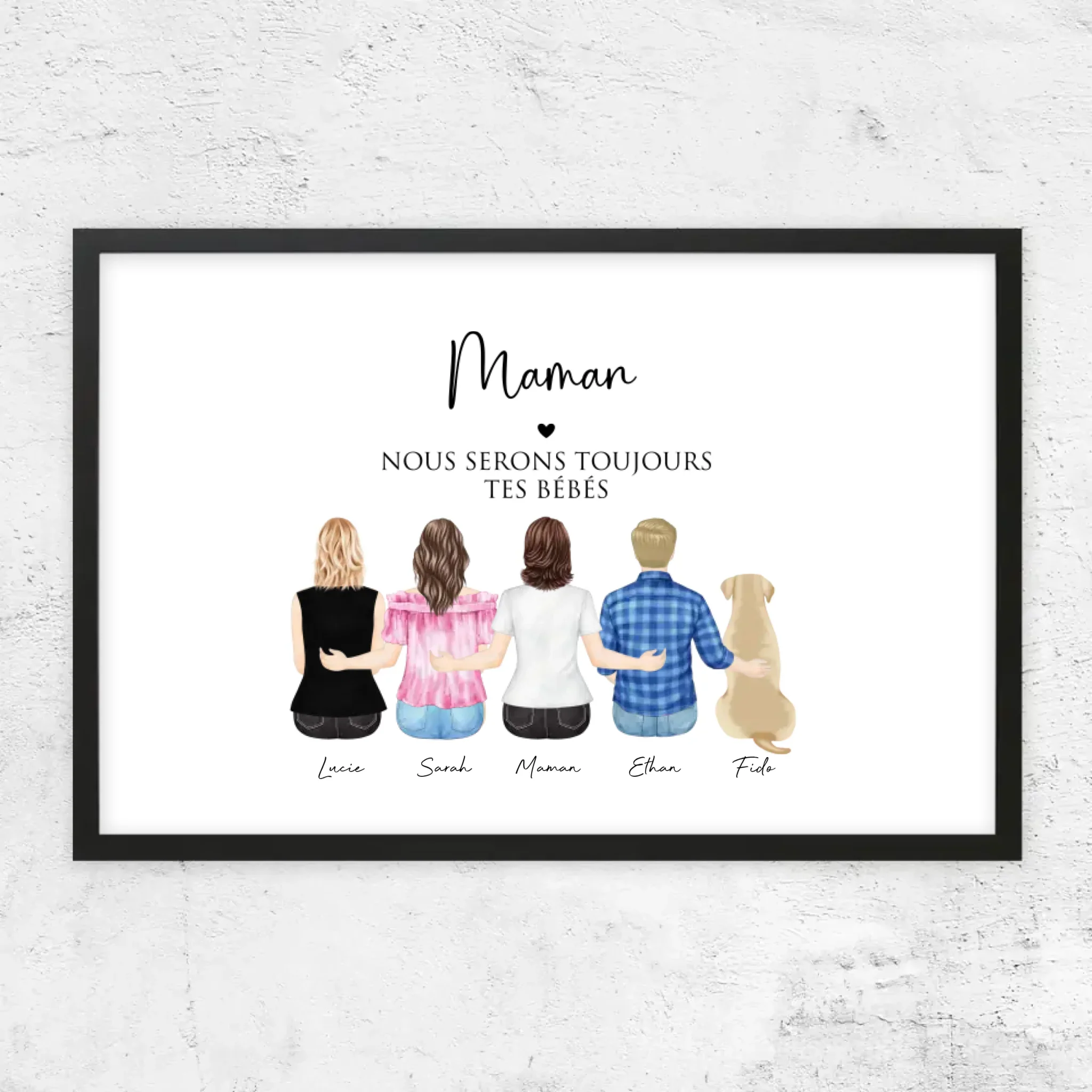 Poster personnalisé – Maman et ses enfants - Image 5