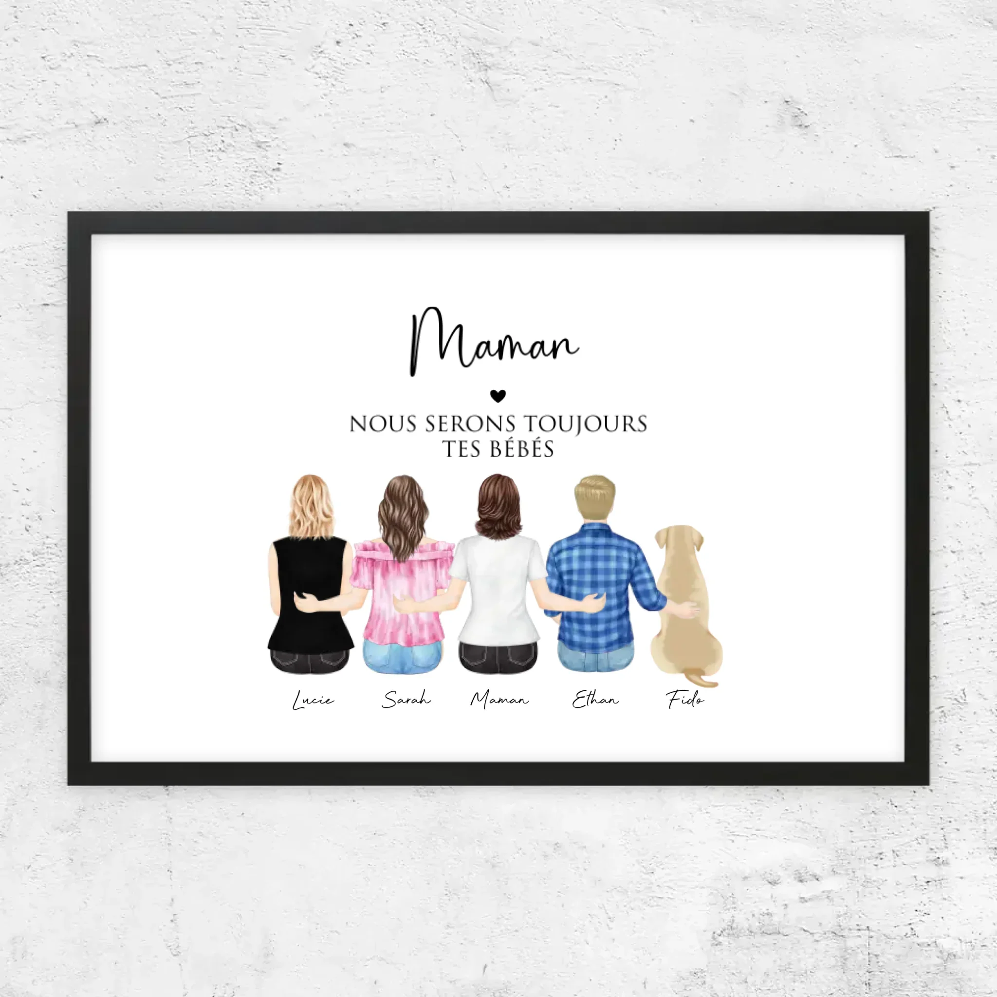 Poster personnalisé – Maman et ses enfants - Image 7
