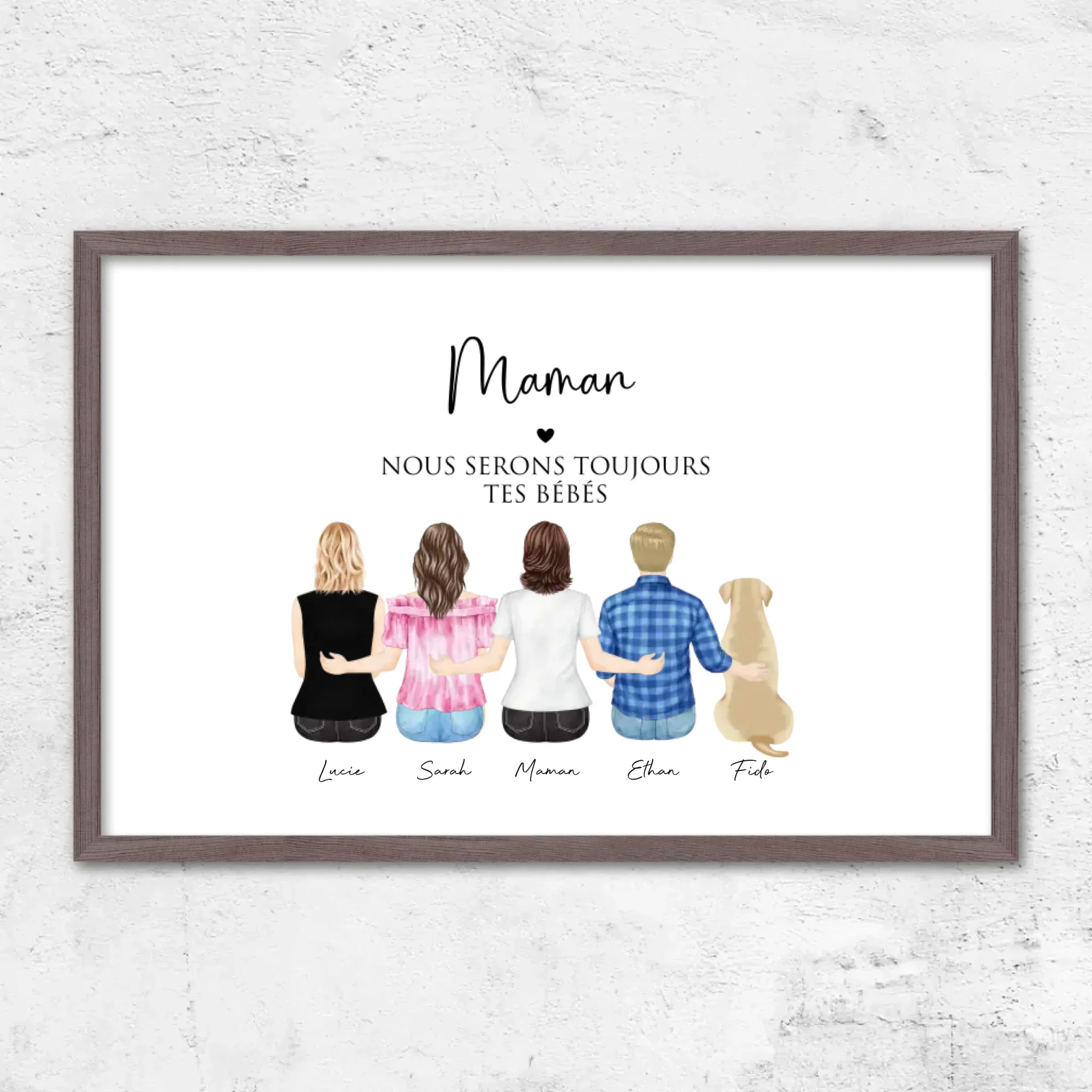 Poster personnalisé – Maman et ses enfants - Image 8