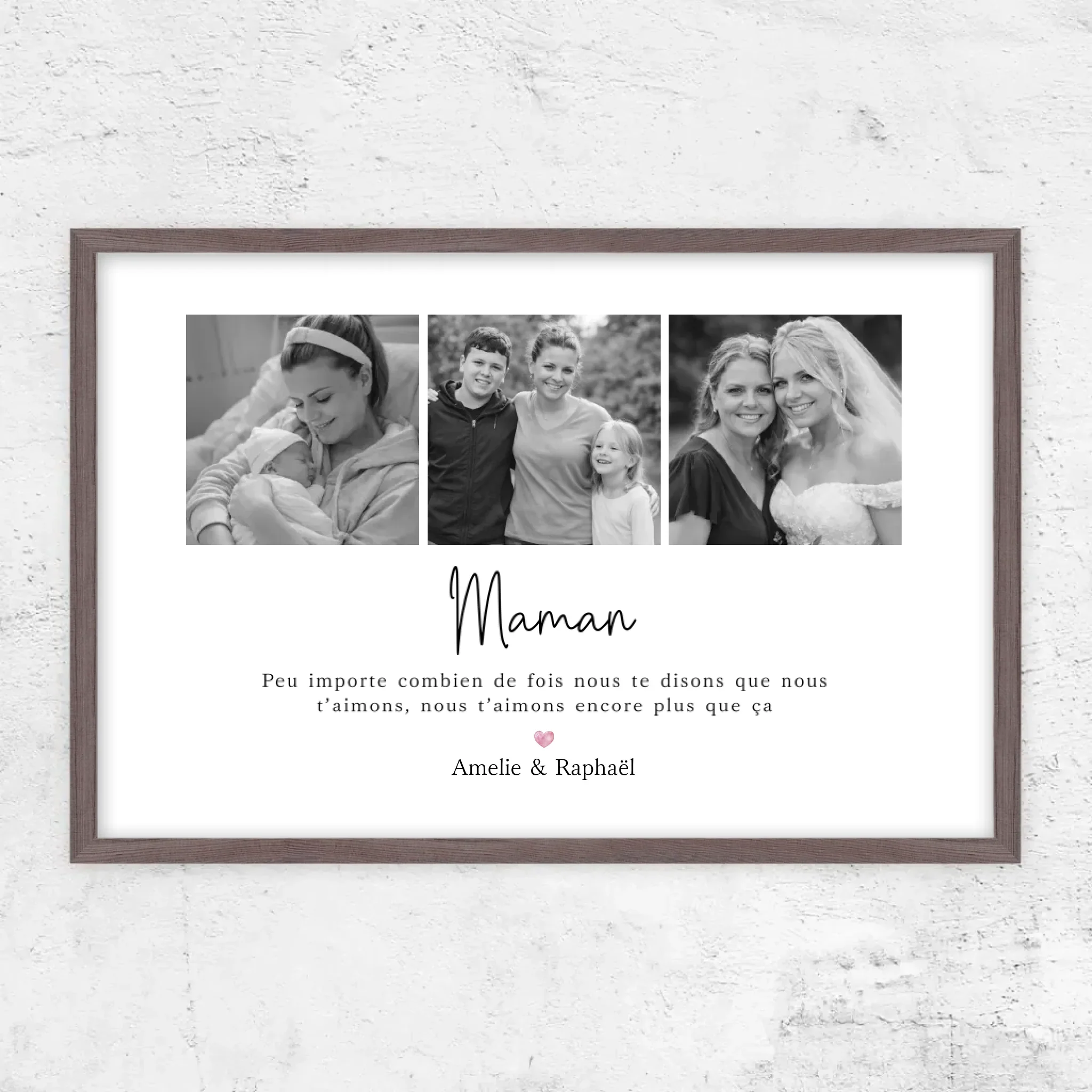 Poster personnalisé – Maman, nous t’aimerons toujours – collage - Image 10