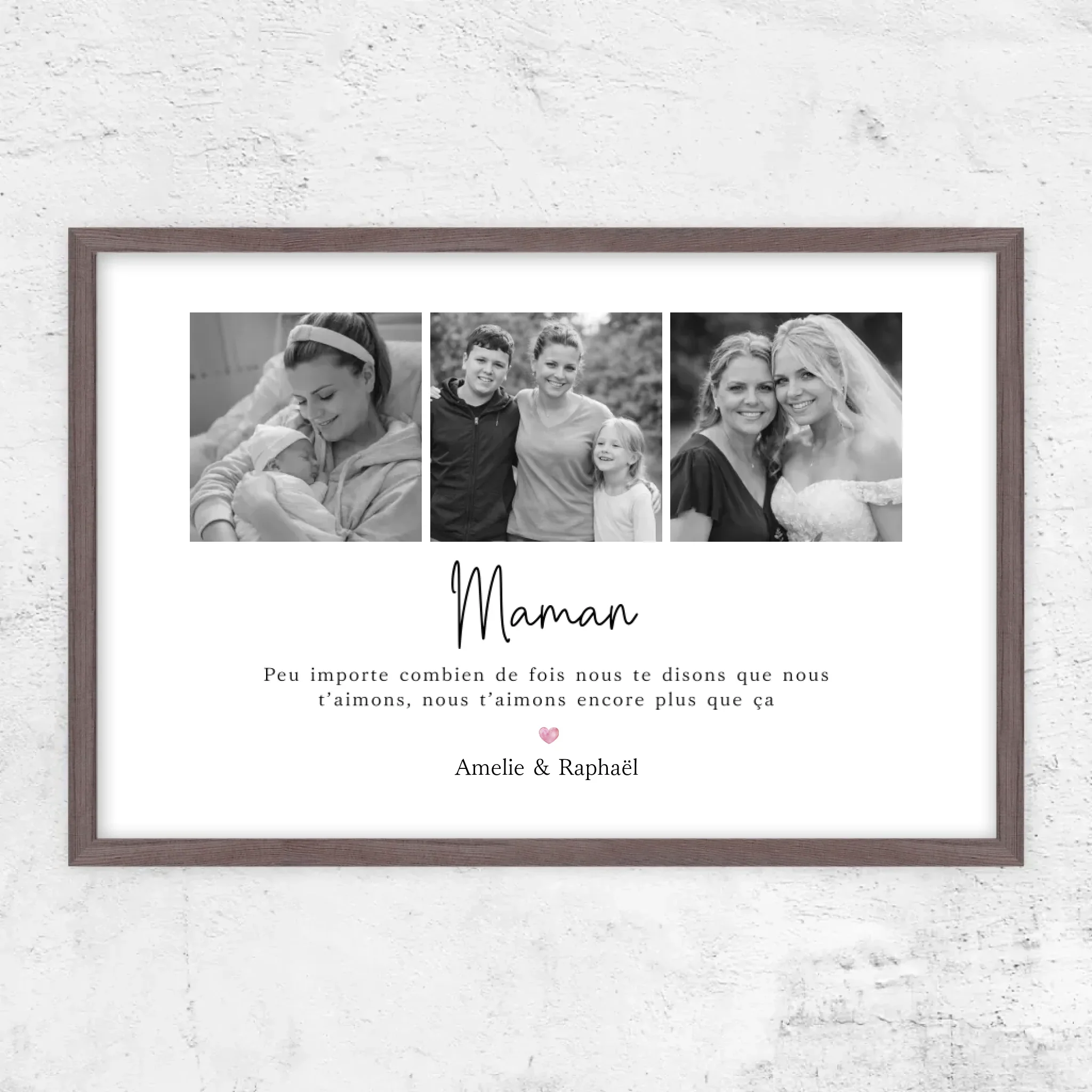 Poster personnalisé – Maman, nous t’aimerons toujours – collage - Image 11