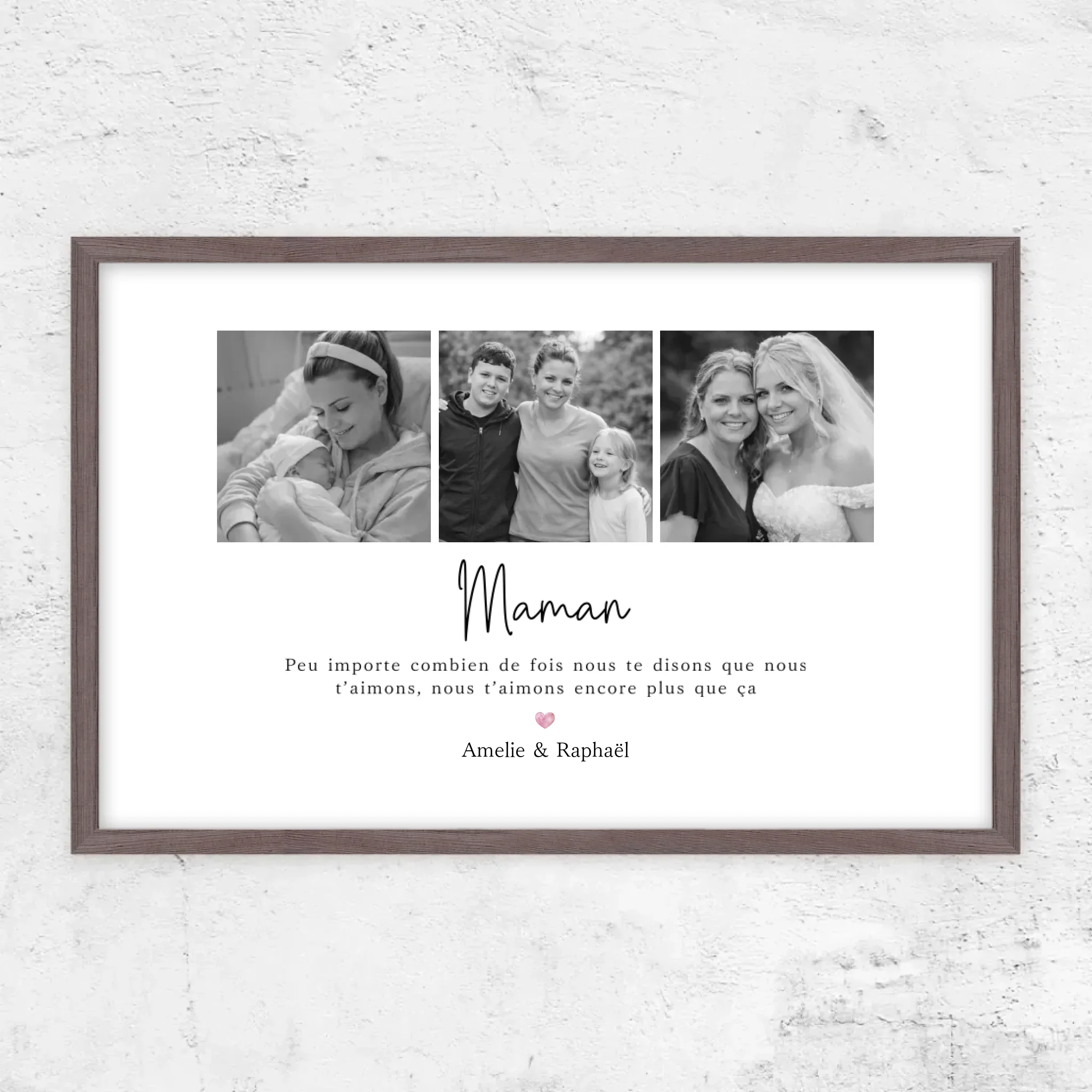 Poster personnalisé – Maman, nous t’aimerons toujours – collage - Image 12