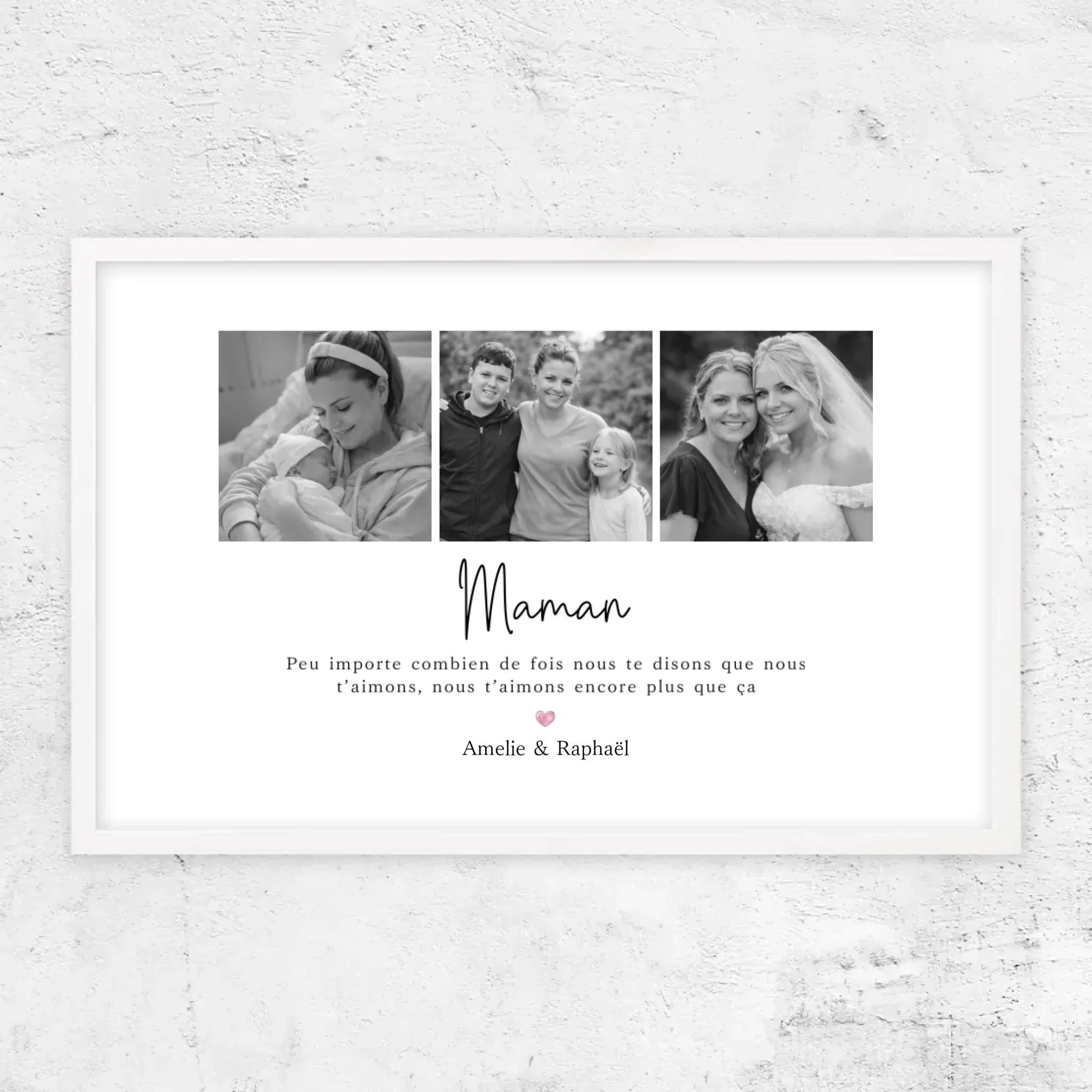 Poster personnalisé – Maman, nous t’aimerons toujours – collage - Image 13