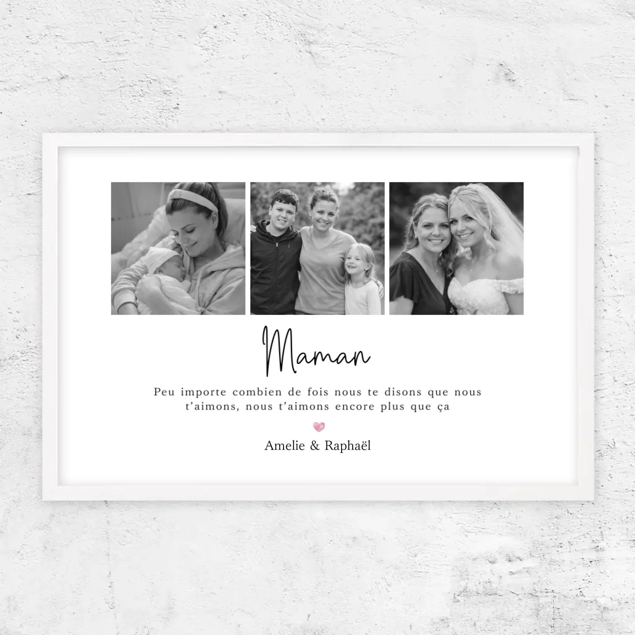 Poster personnalisé – Maman, nous t’aimerons toujours – collage - Image 14