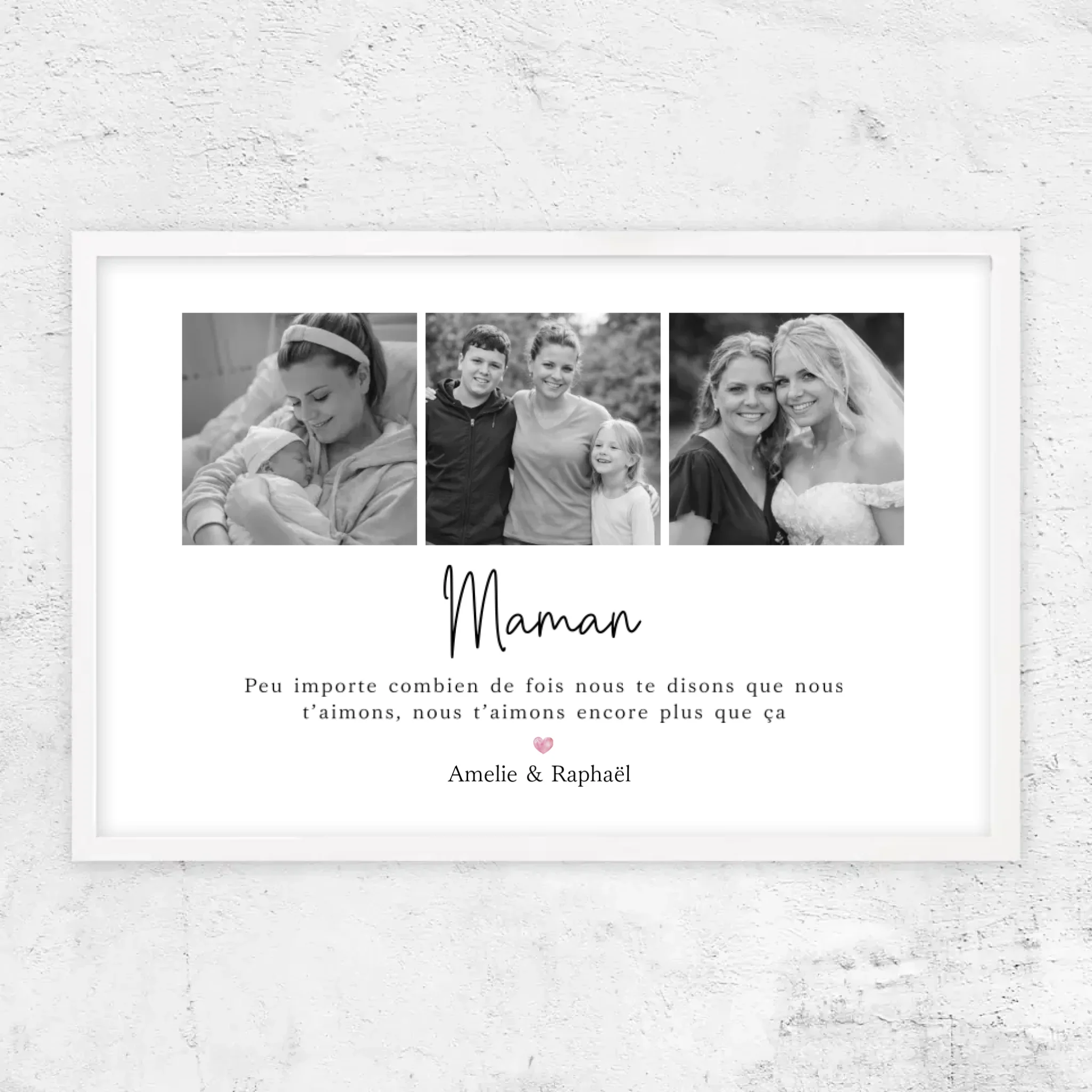 Poster personnalisé – Maman, nous t’aimerons toujours – collage - Image 16