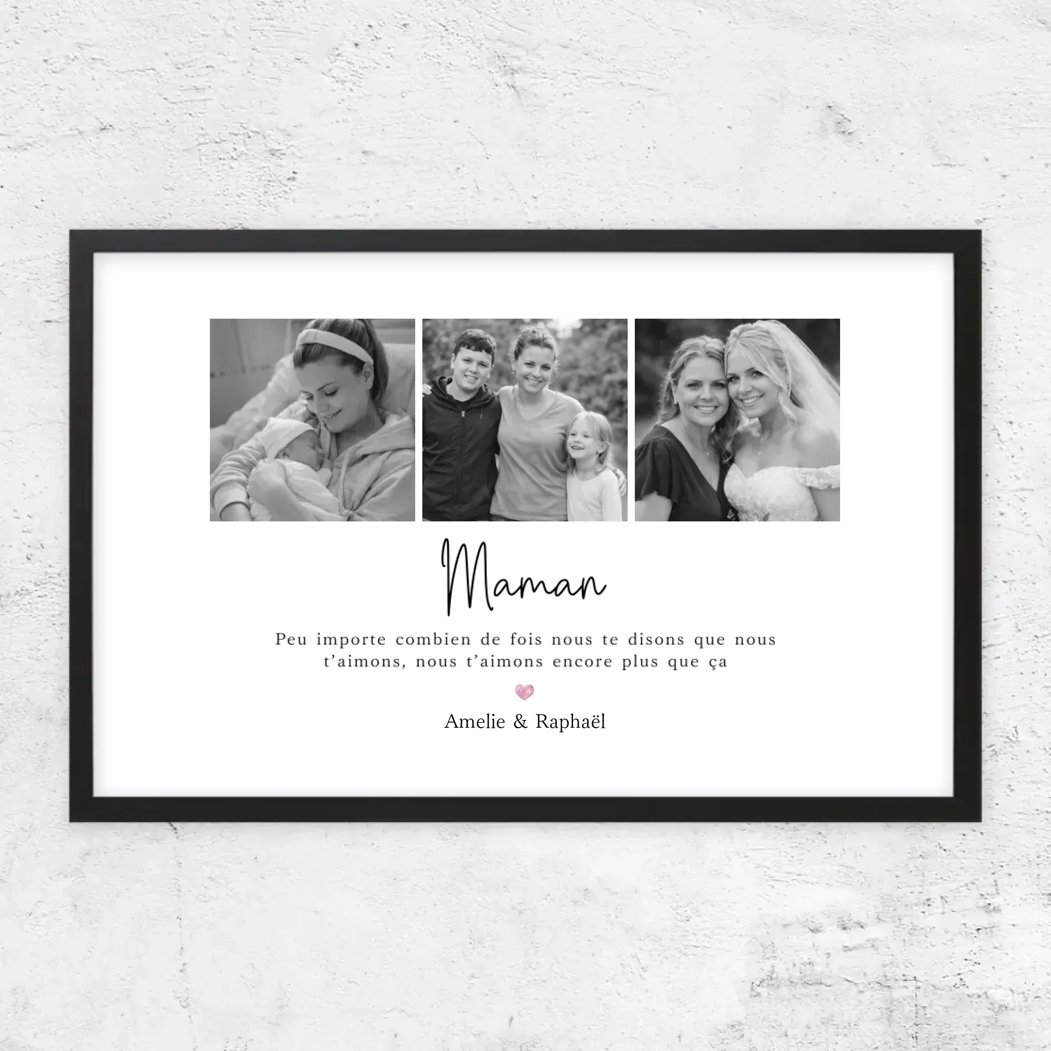 Poster personnalisé – Maman, nous t’aimerons toujours – collage - Image 5
