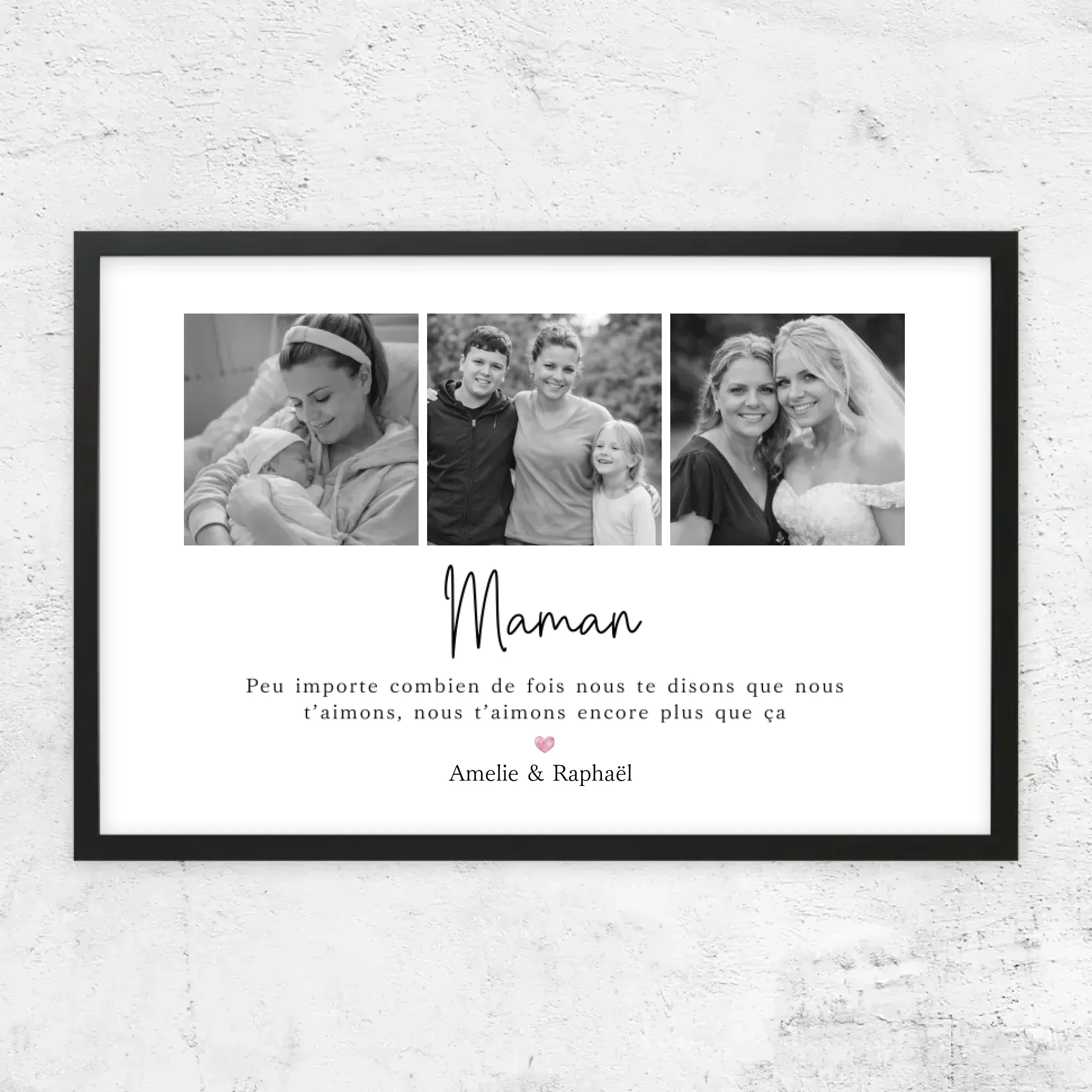Poster personnalisé – Maman, nous t’aimerons toujours – collage - Image 8