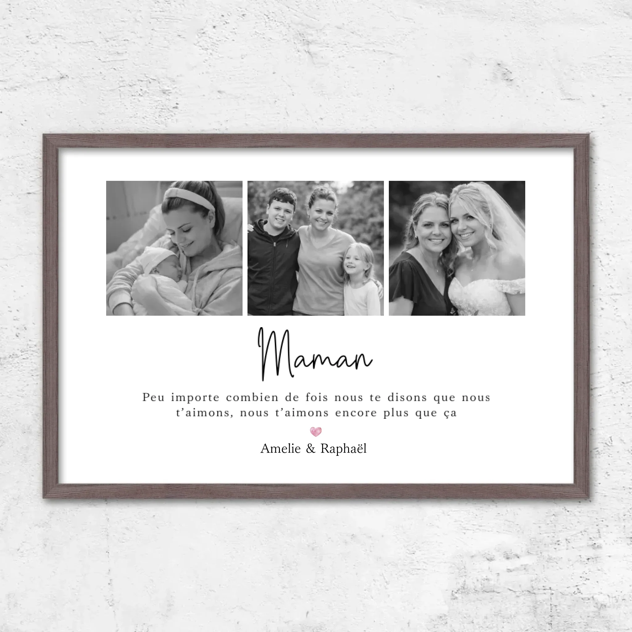 Poster personnalisé – Maman, nous t’aimerons toujours – collage - Image 9