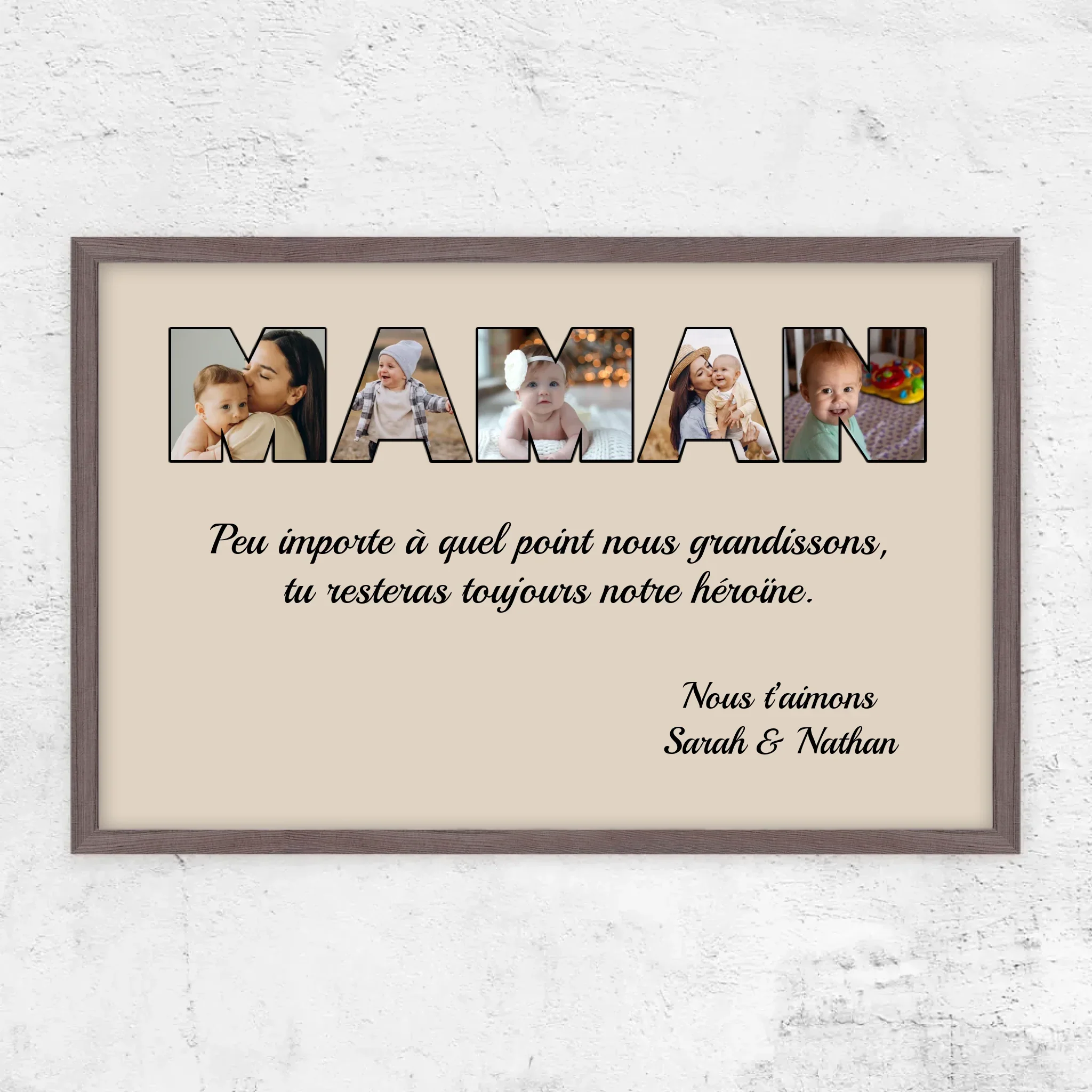 Poster personnalisé “Maman reste mon héroïne” - Image 12