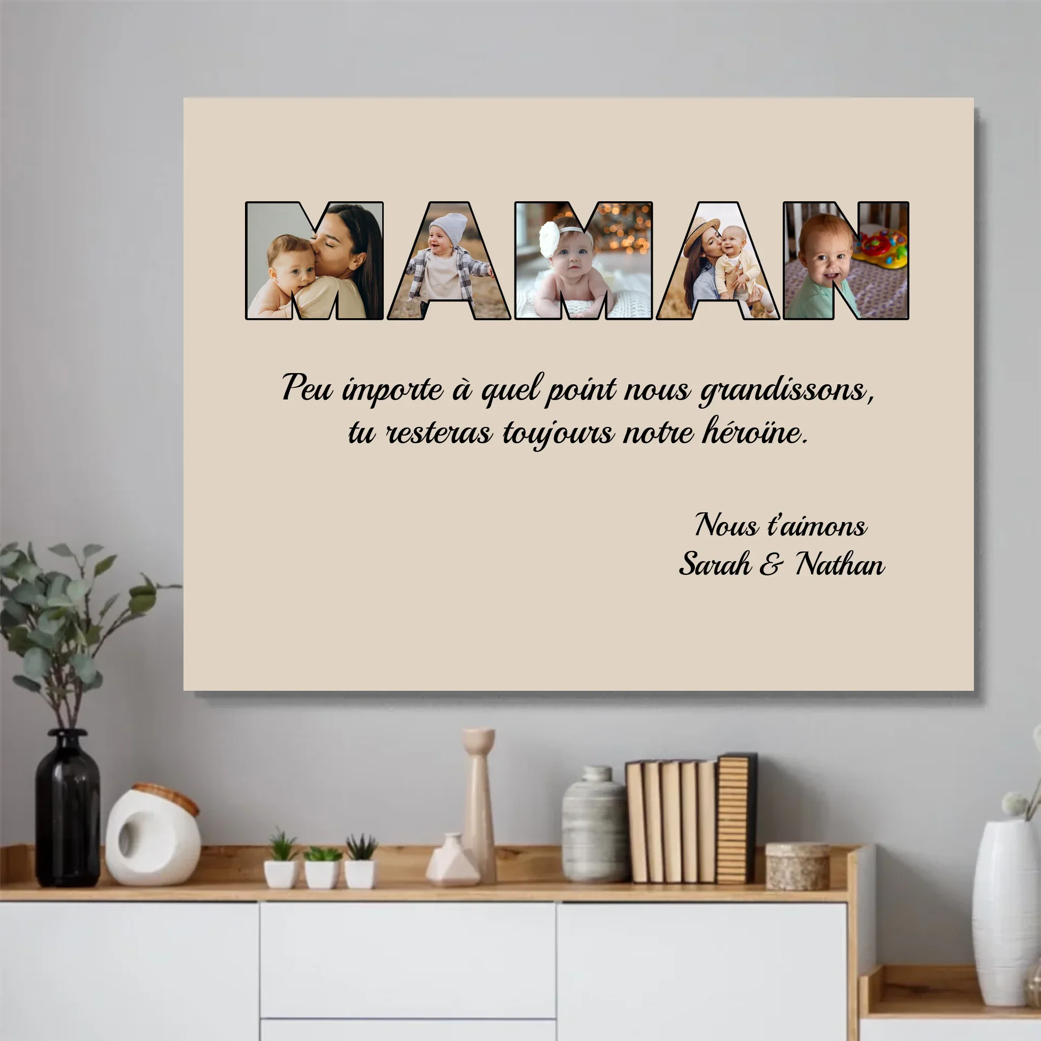 Poster personnalisé “Maman reste mon héroïne” - Image 4
