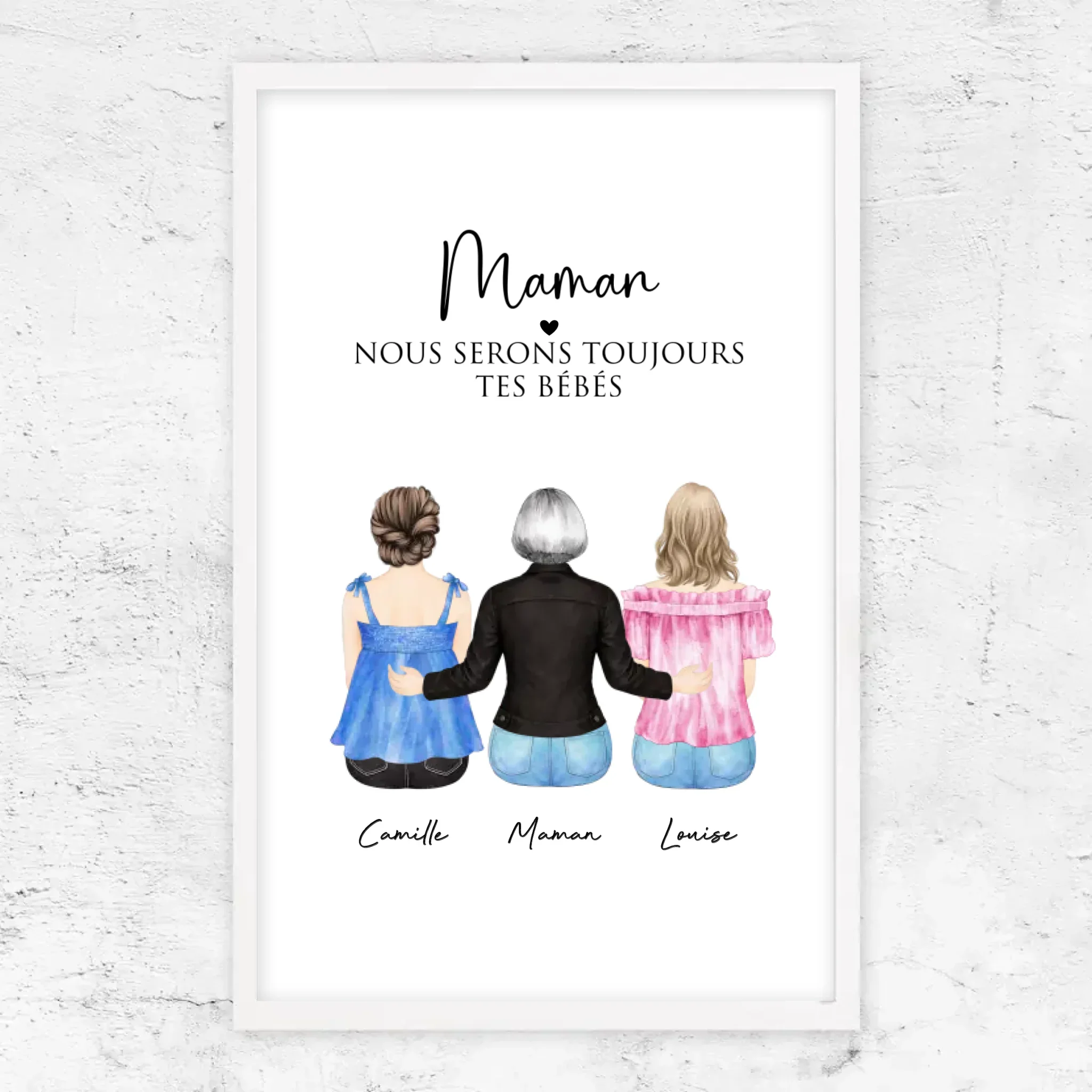 Poster personnalisé – Maman, tout ce que nous sommes, c’est grâce à toi - Image 7