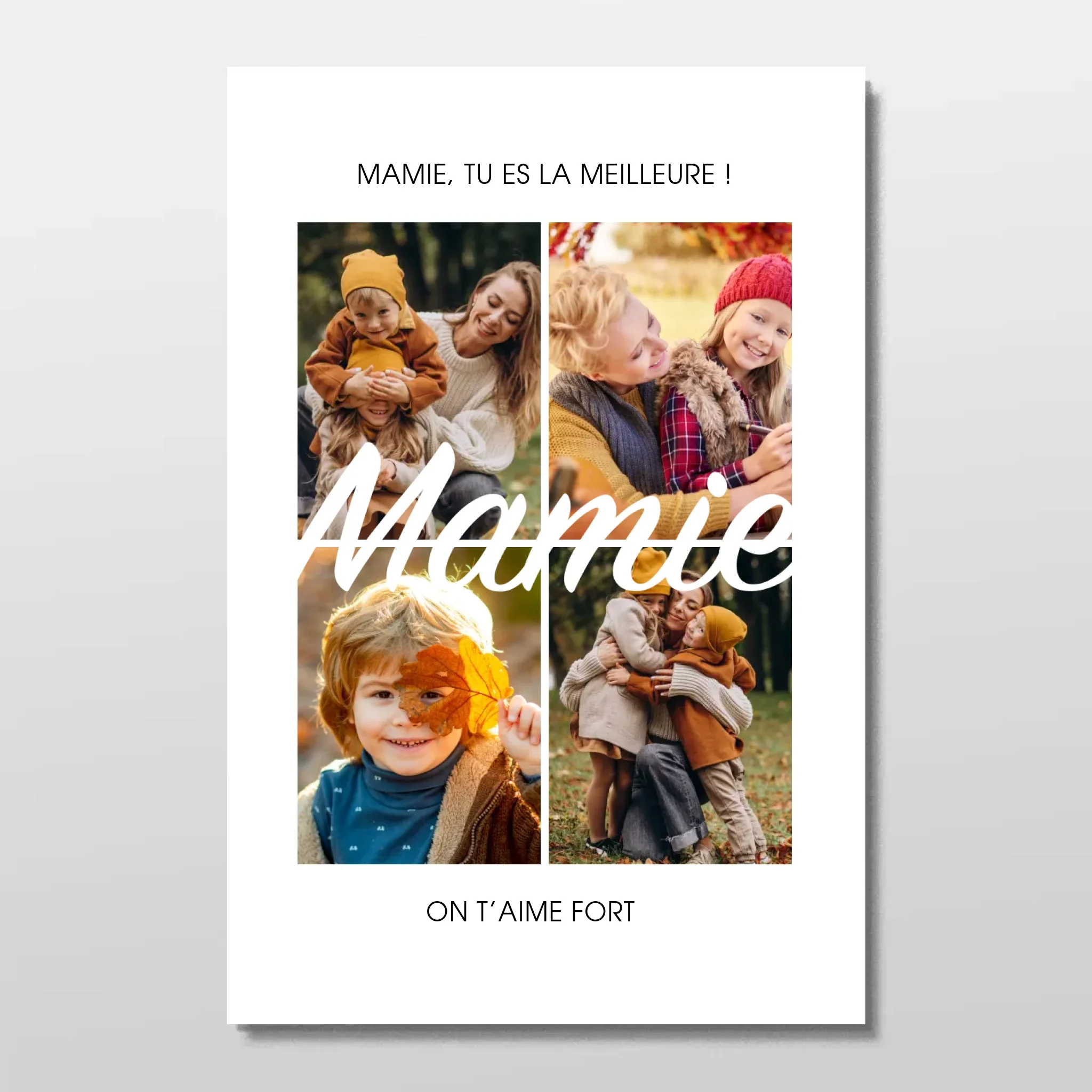 Poster personnalisé – Mamie, tu es la meilleure