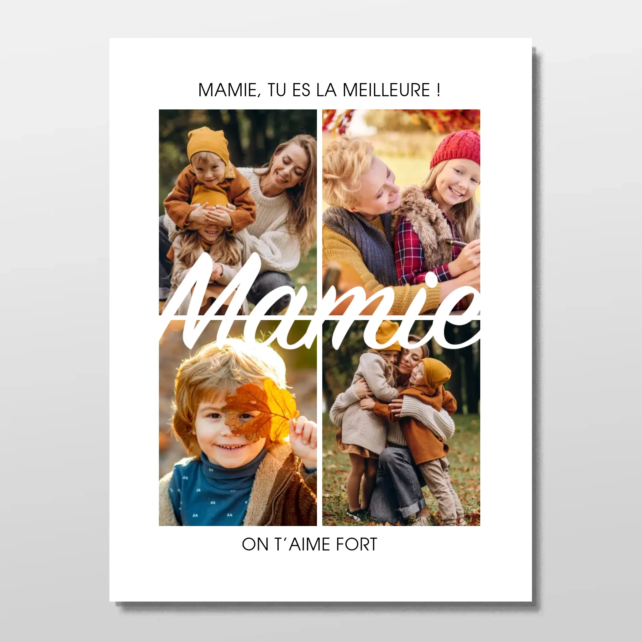 Poster personnalisé – Mamie, tu es la meilleure - Image 3
