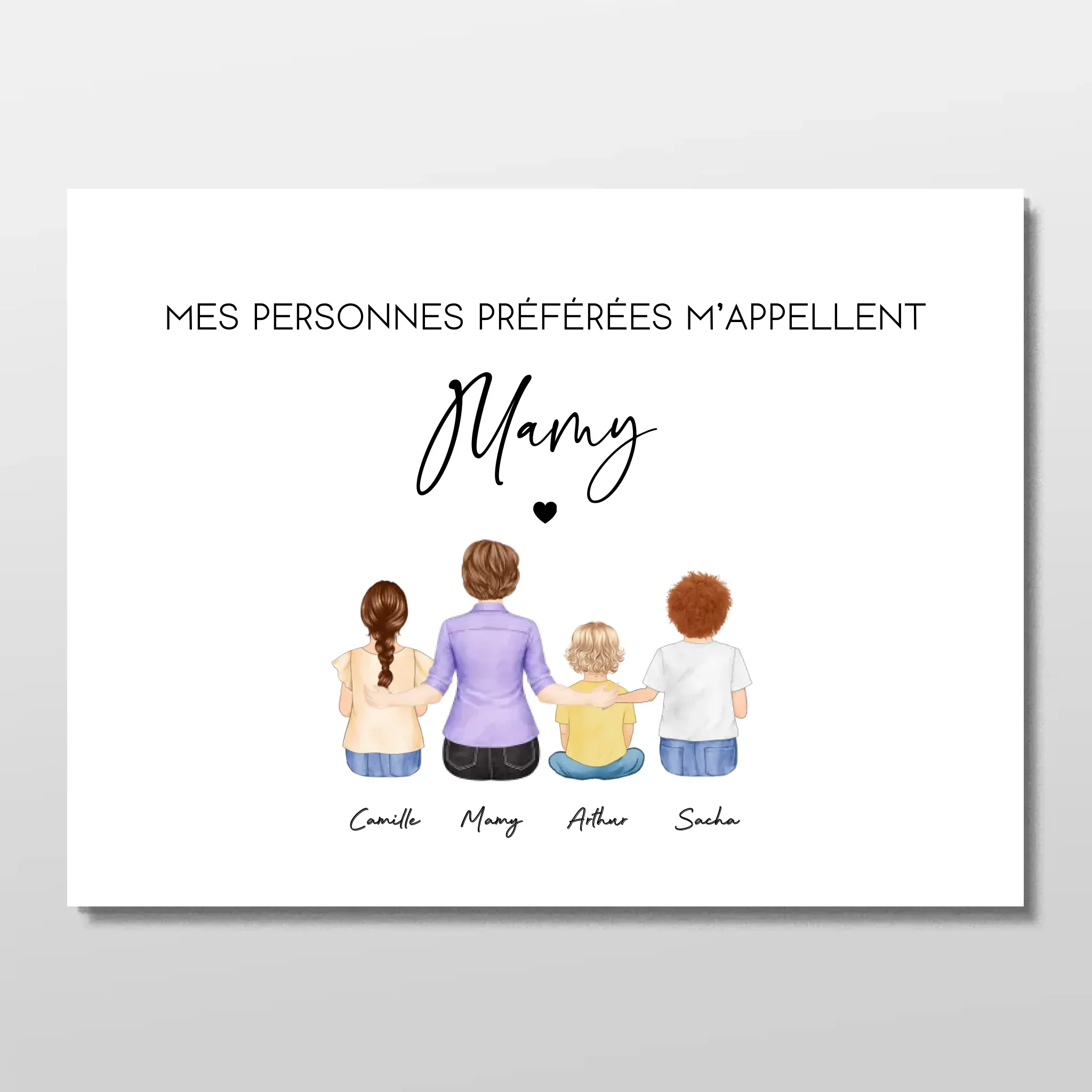 Poster personnalisé – Mes personnes préférées m’appellent Mamie - Image 2