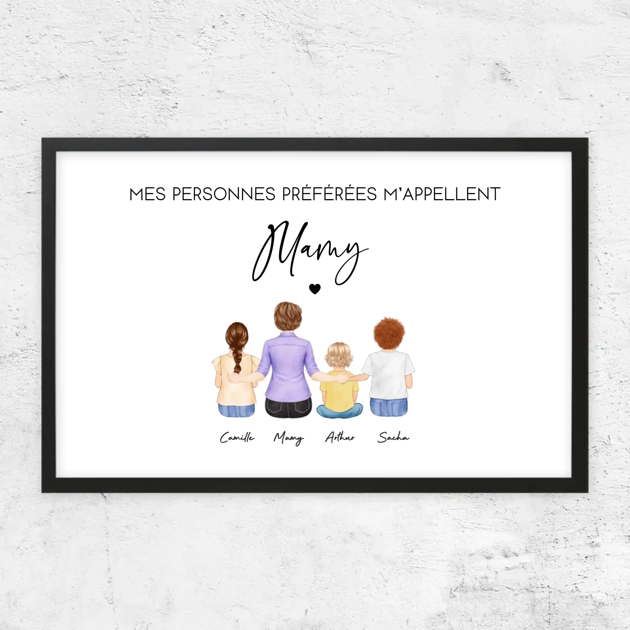 Poster personnalisé – Mes personnes préférées m’appellent Mamie - Image 4